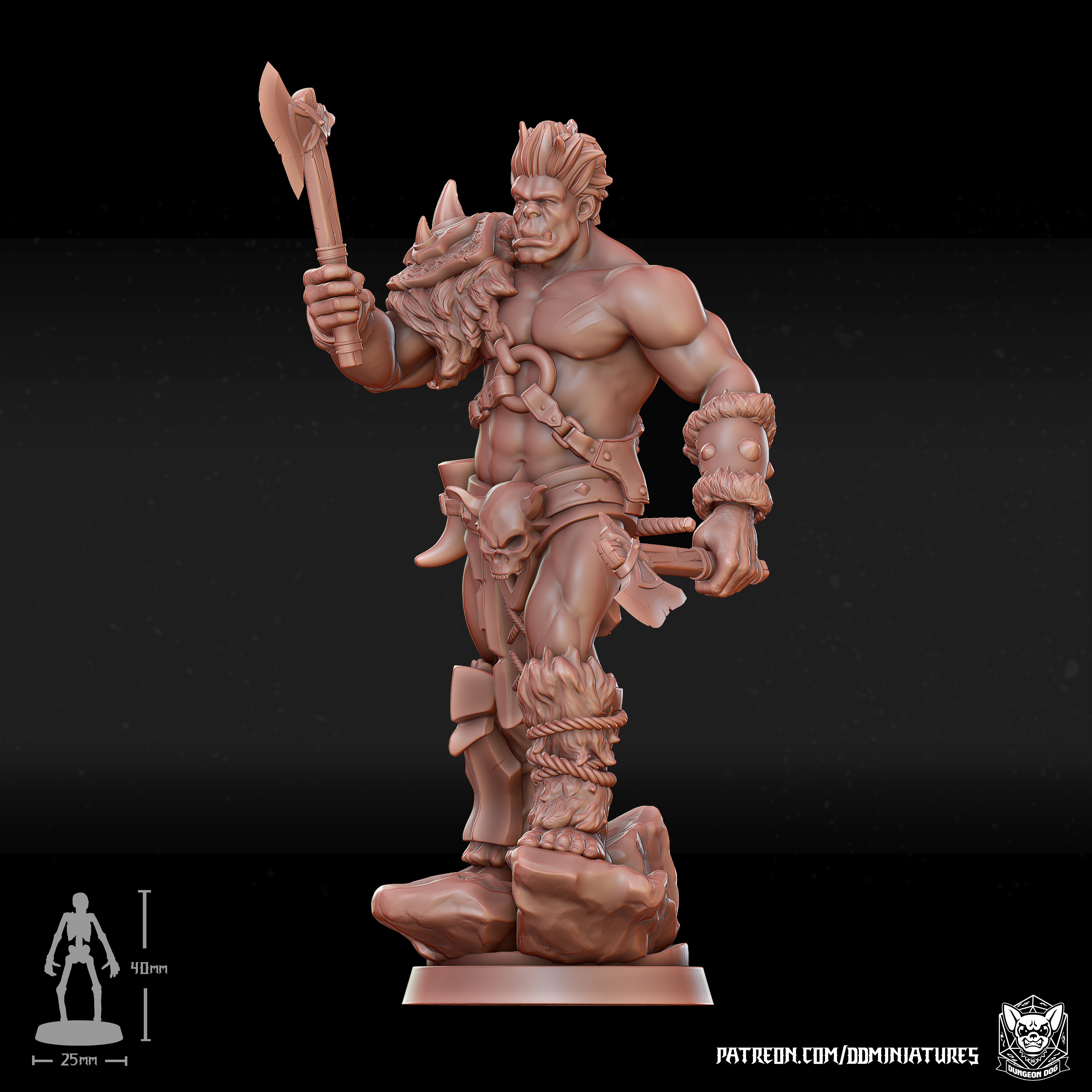 Barbarian Half-Orc - by Dungeon Dog