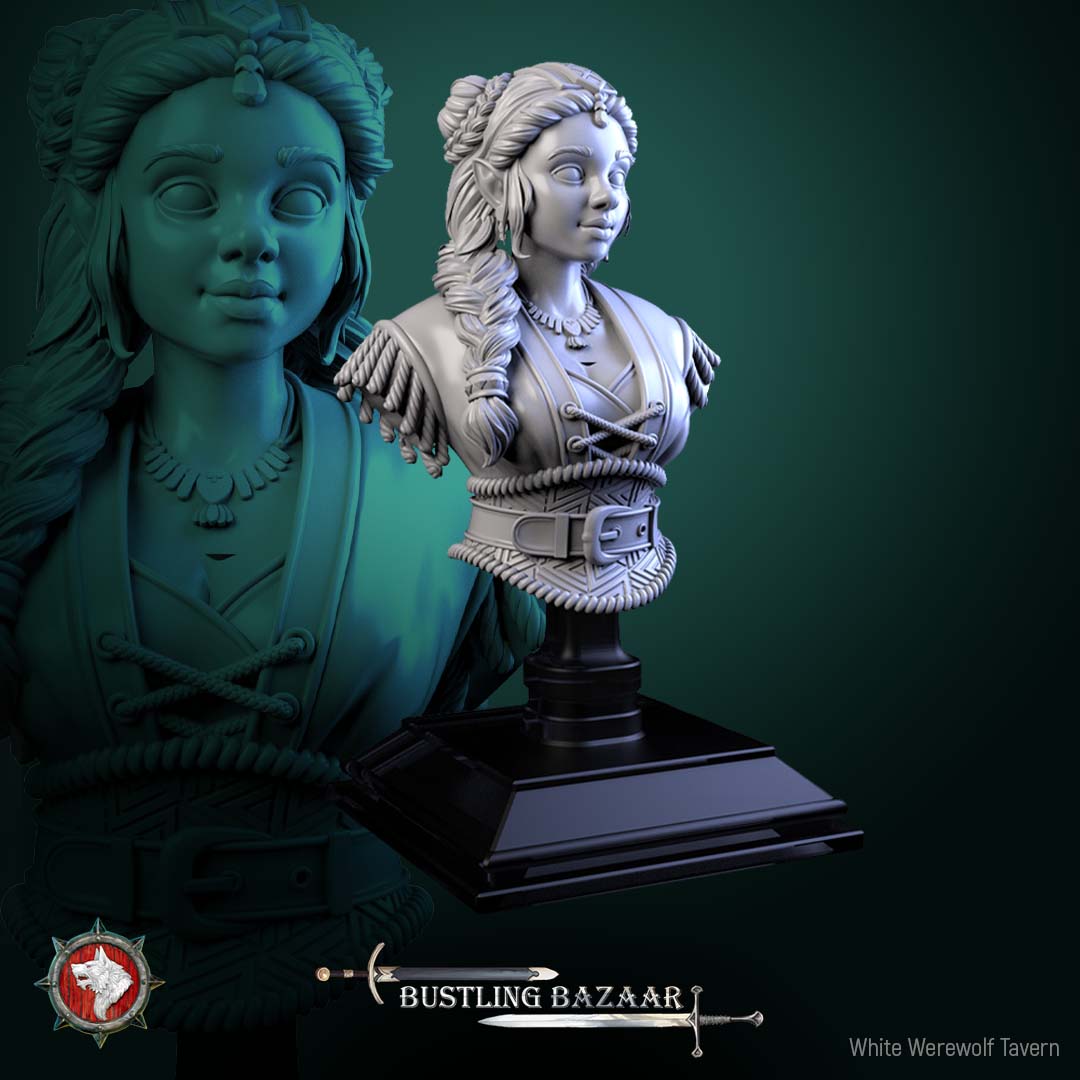 Beatrix Wordwright - Bust aus der Reihe Bustling Bazaar von White Werewolf Tavern