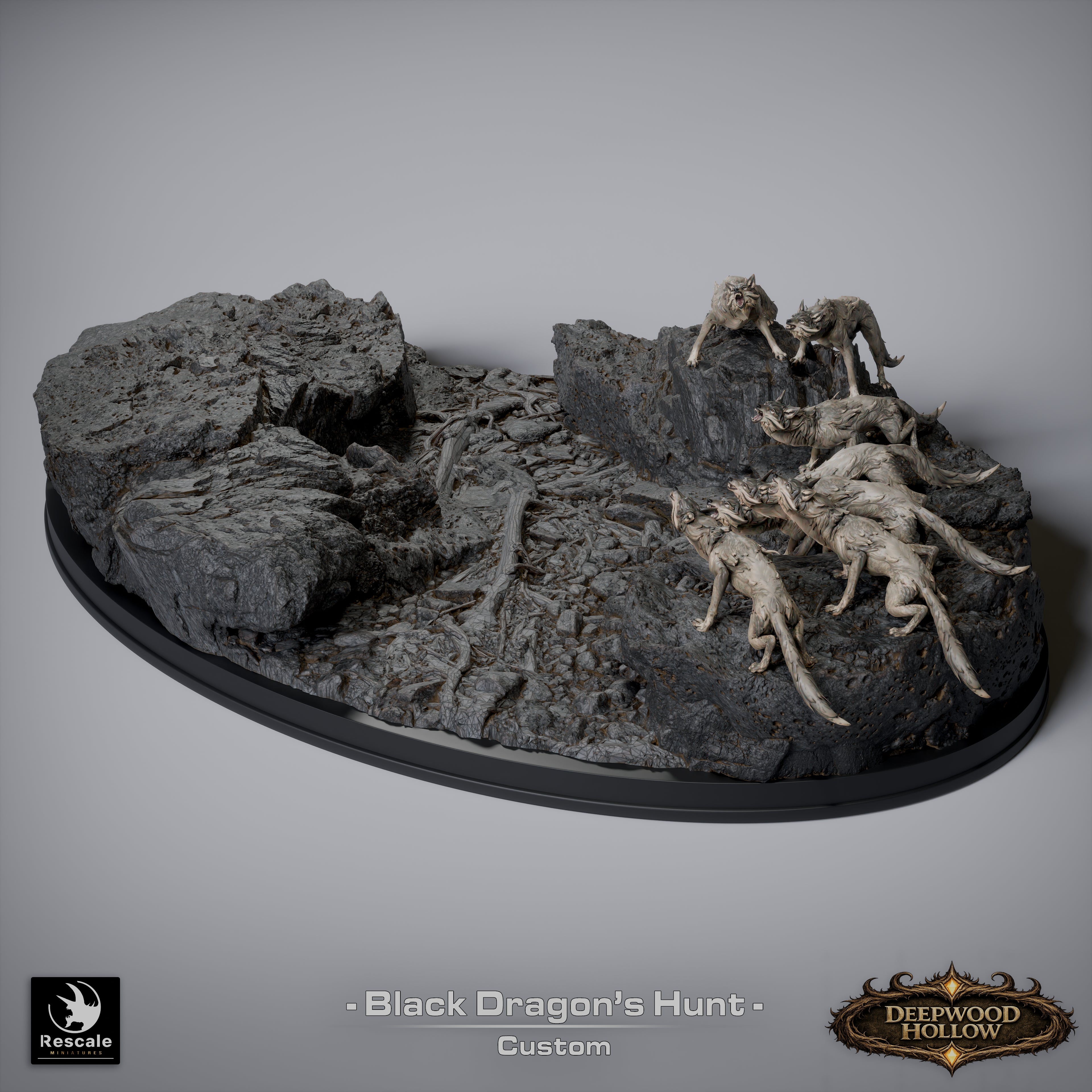 Black Dragon Hunt - Deepwood Hollow - Rescale Miniatures