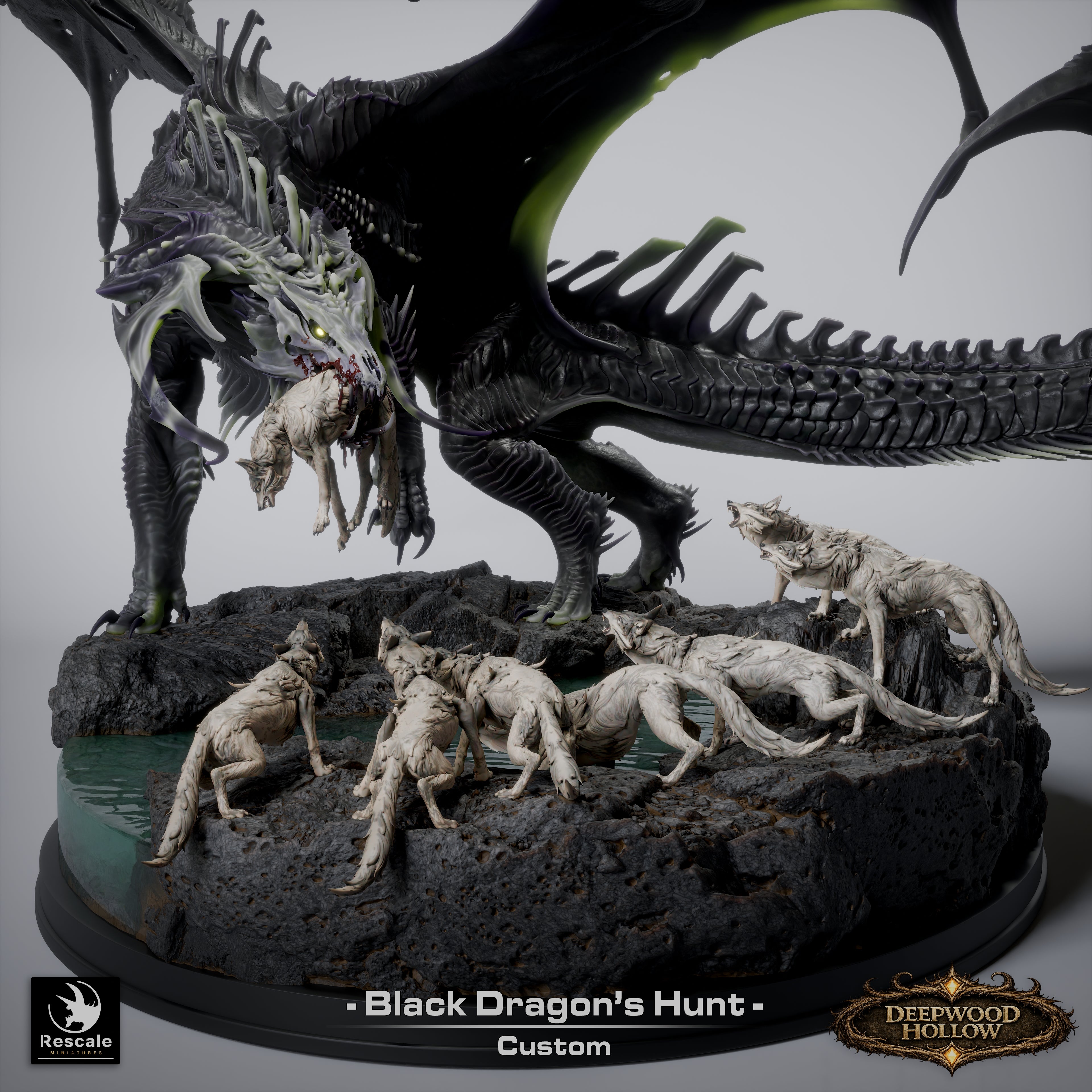 Black Dragon Hunt - Deepwood Hollow - Rescale Miniatures