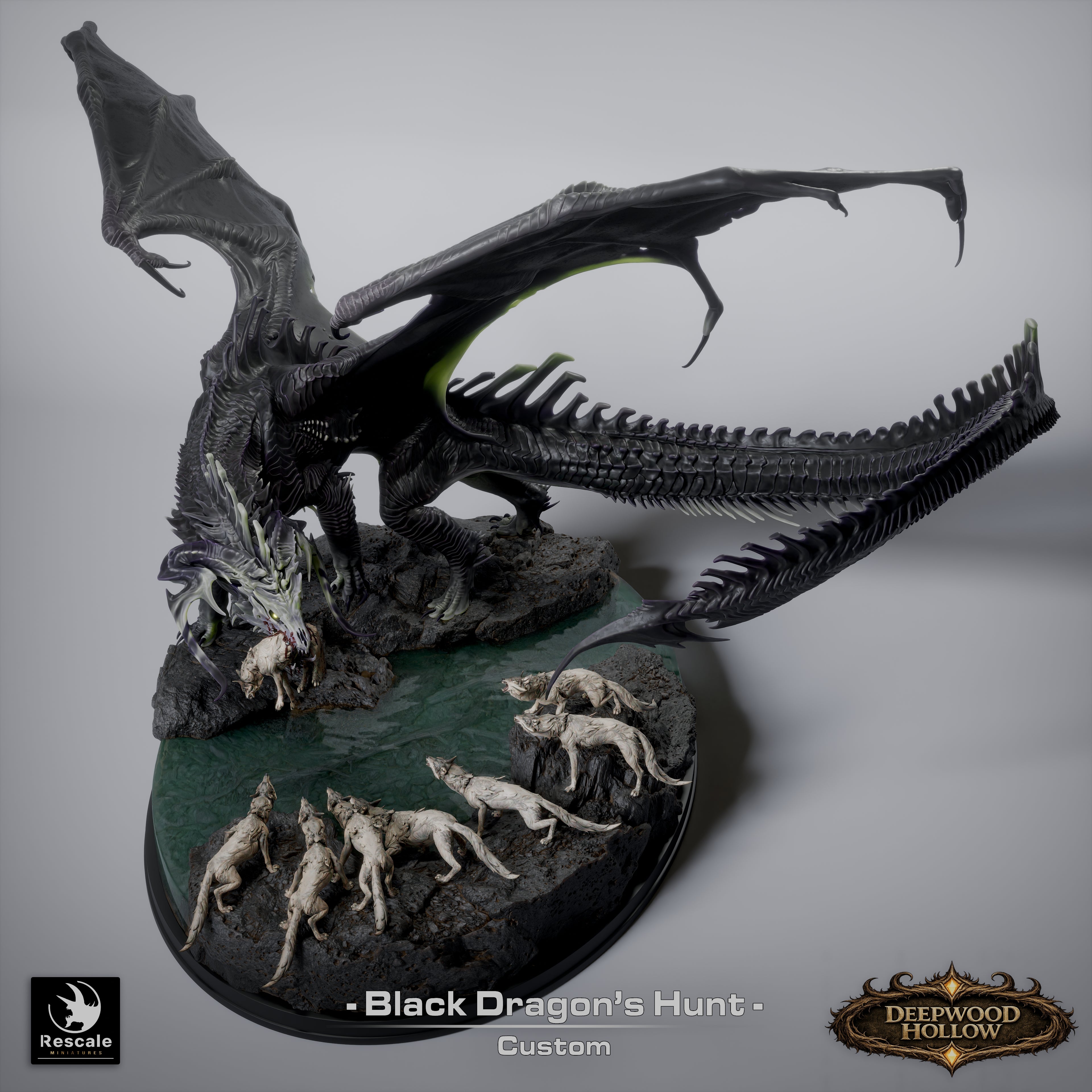 Black Dragon Hunt - Deepwood Hollow - Rescale Miniatures