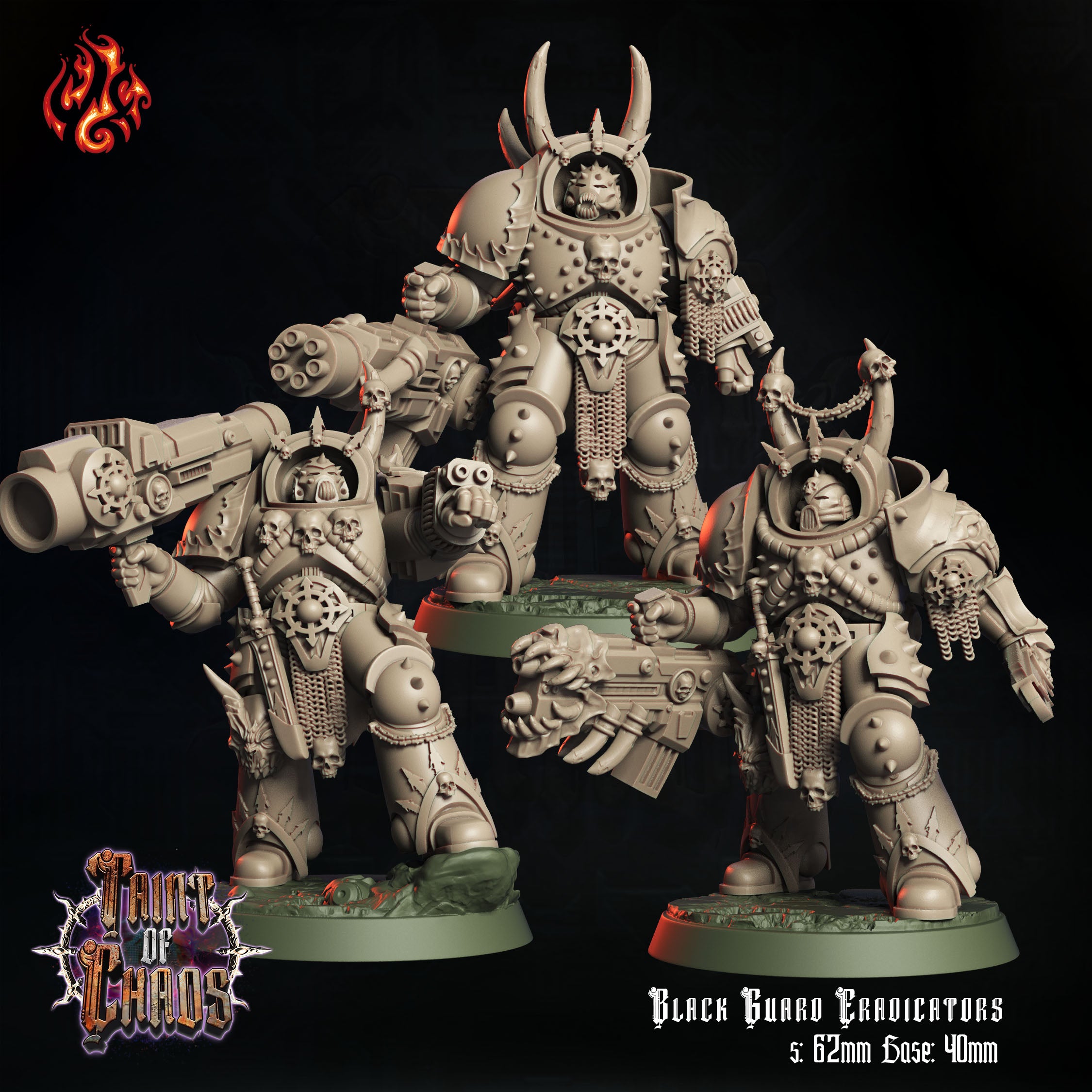 Black Guard Eradicators - aus der Reihe Taint of Chaos von Crippled God Foundry