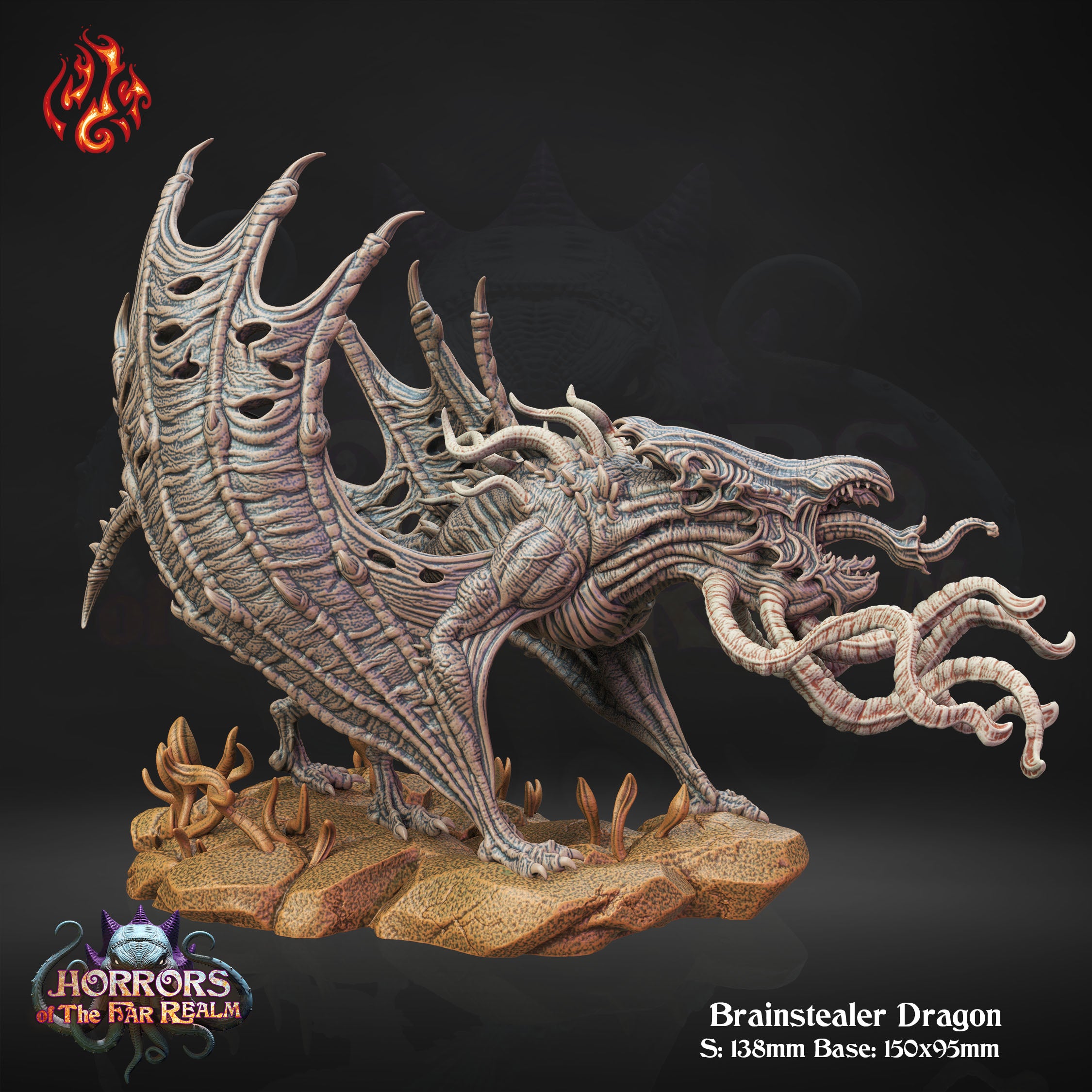 Brain Stealer Dragon - aus der Reihe Horrors of the Far Realm von Crippled God Foundry