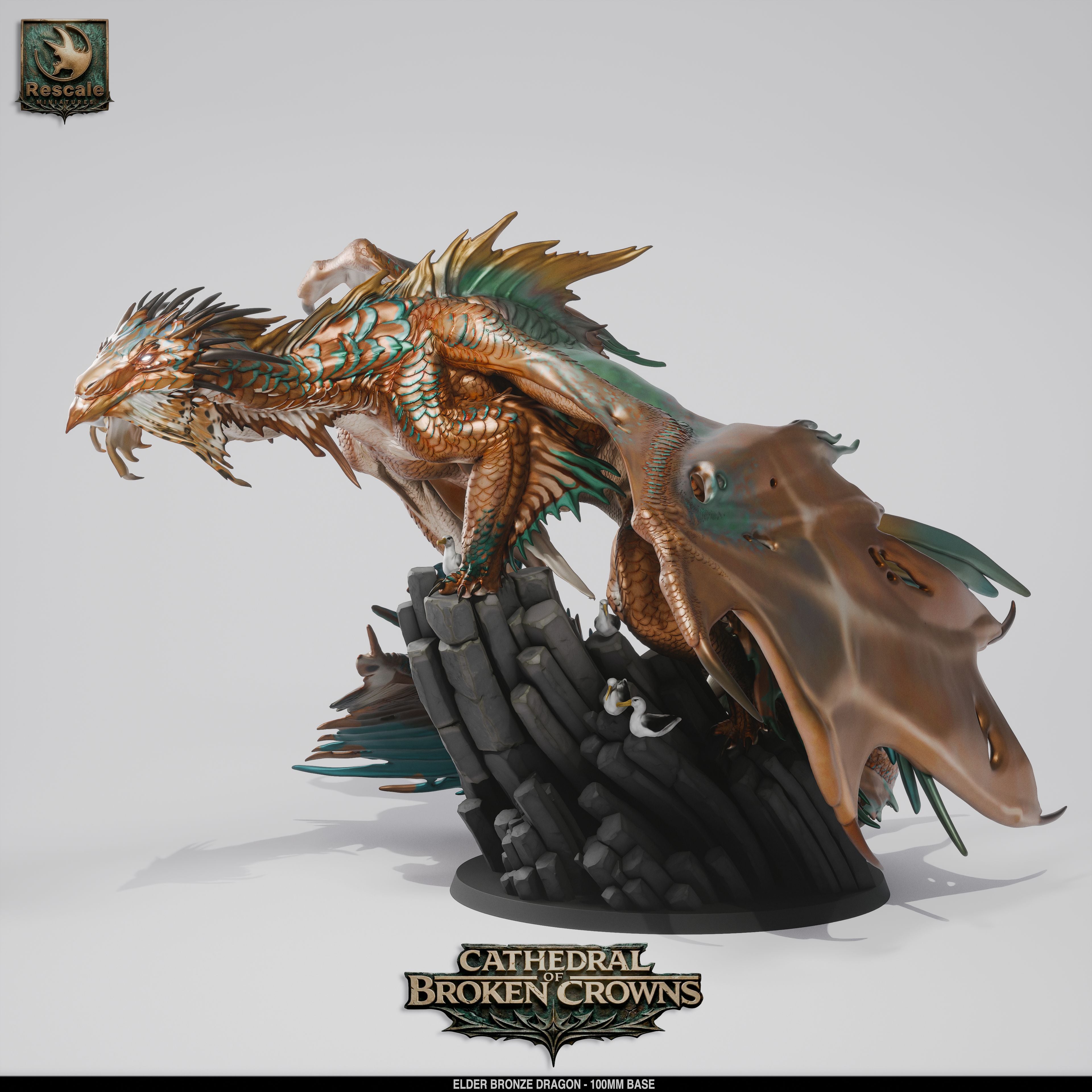 Elder Bronze Dragon - Cathedral of Broken Crowns - Rescale Miniatures