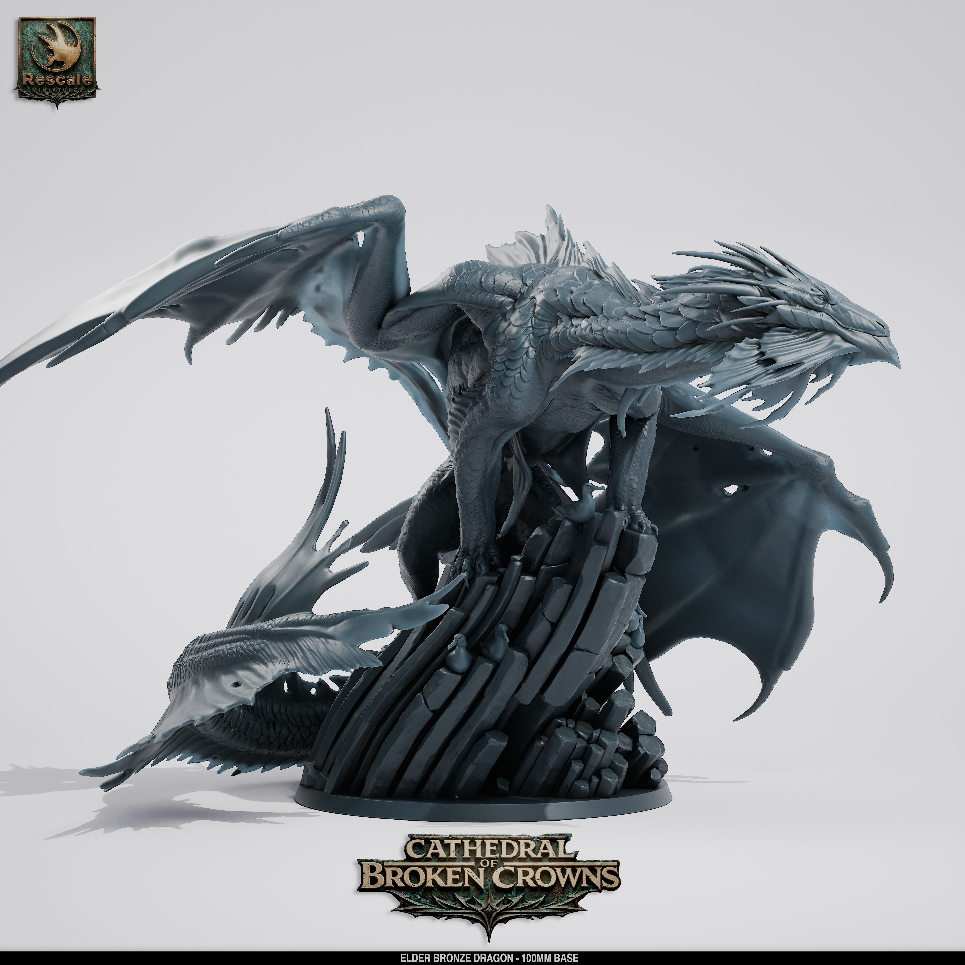 Elder Bronze Dragon - Cathedral of Broken Crowns - Rescale Miniatures