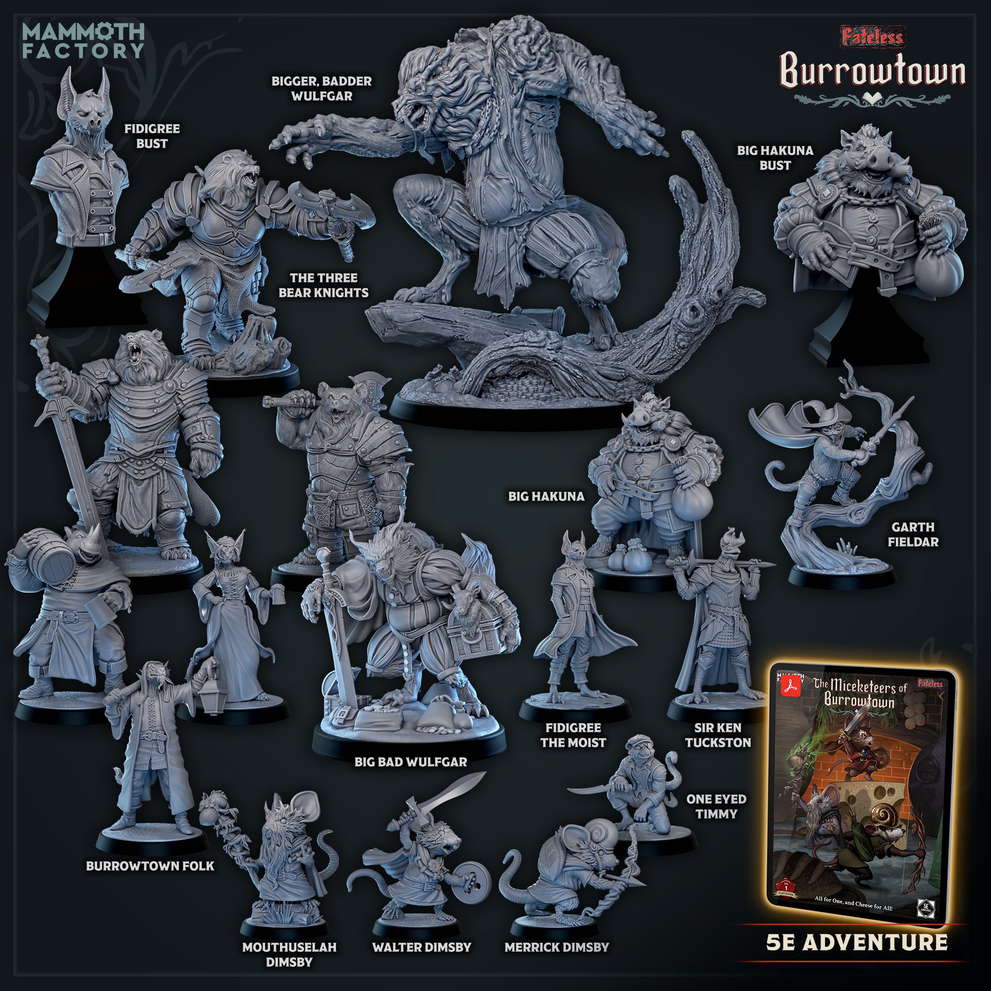 Big Bad Wulfgar - Fateless - Burrowtown - Mammoth Factory