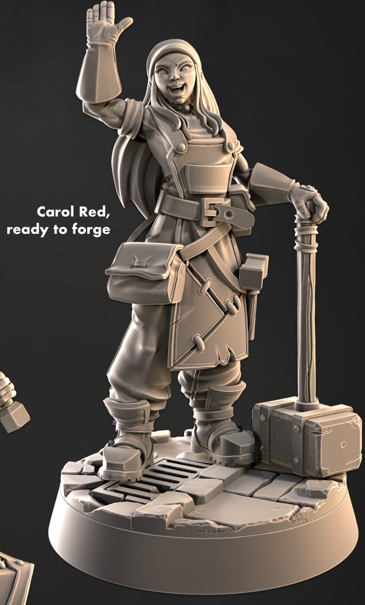 Blacksmith Hammer Sisters - Townsfolk 2 - Cast n Play