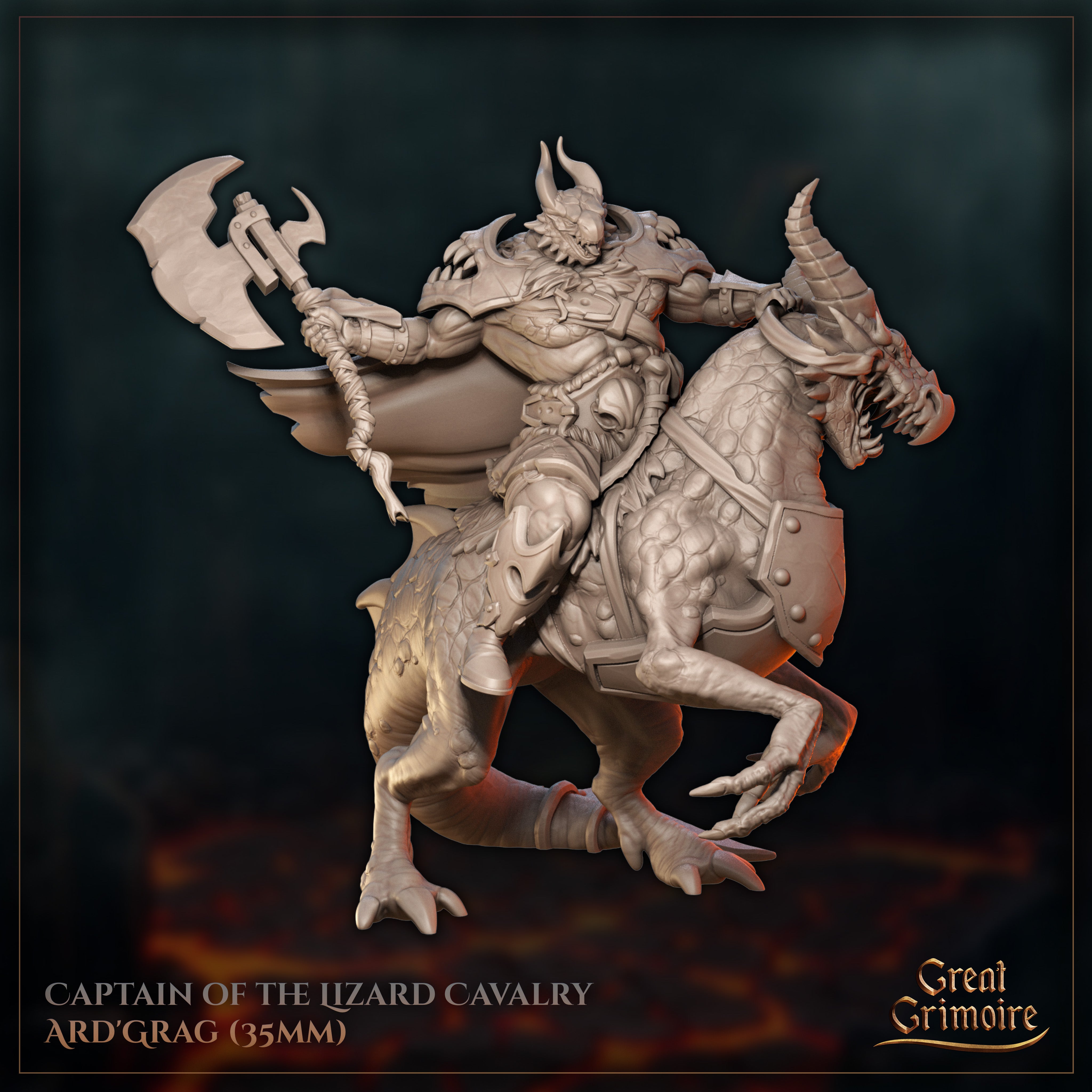 Captain of the Lizard Cavalry Ard Grag - Wrath Awakened - Great Grimoire