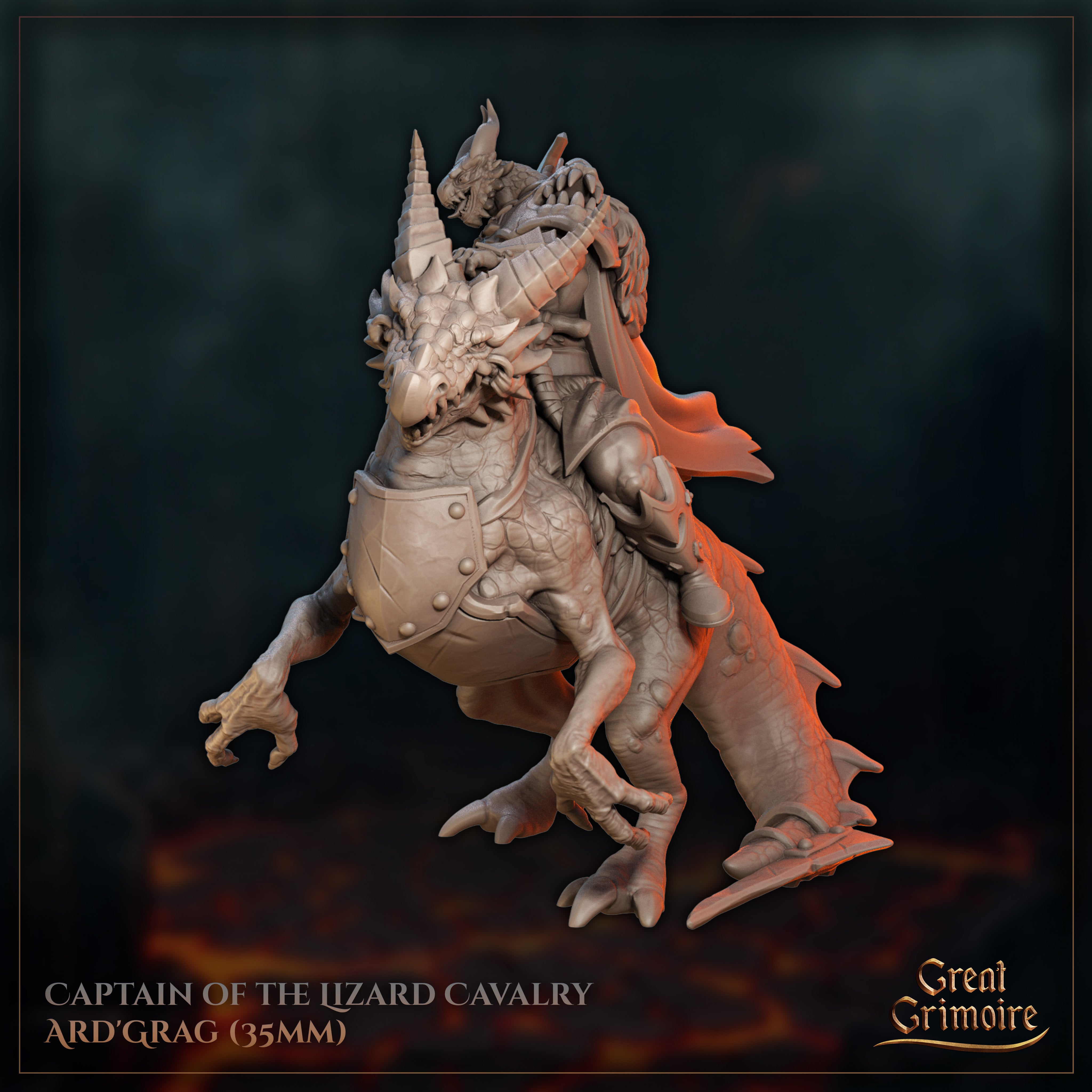 Captain of the Lizard Cavalry Ard Grag - Wrath Awakened - Great Grimoire