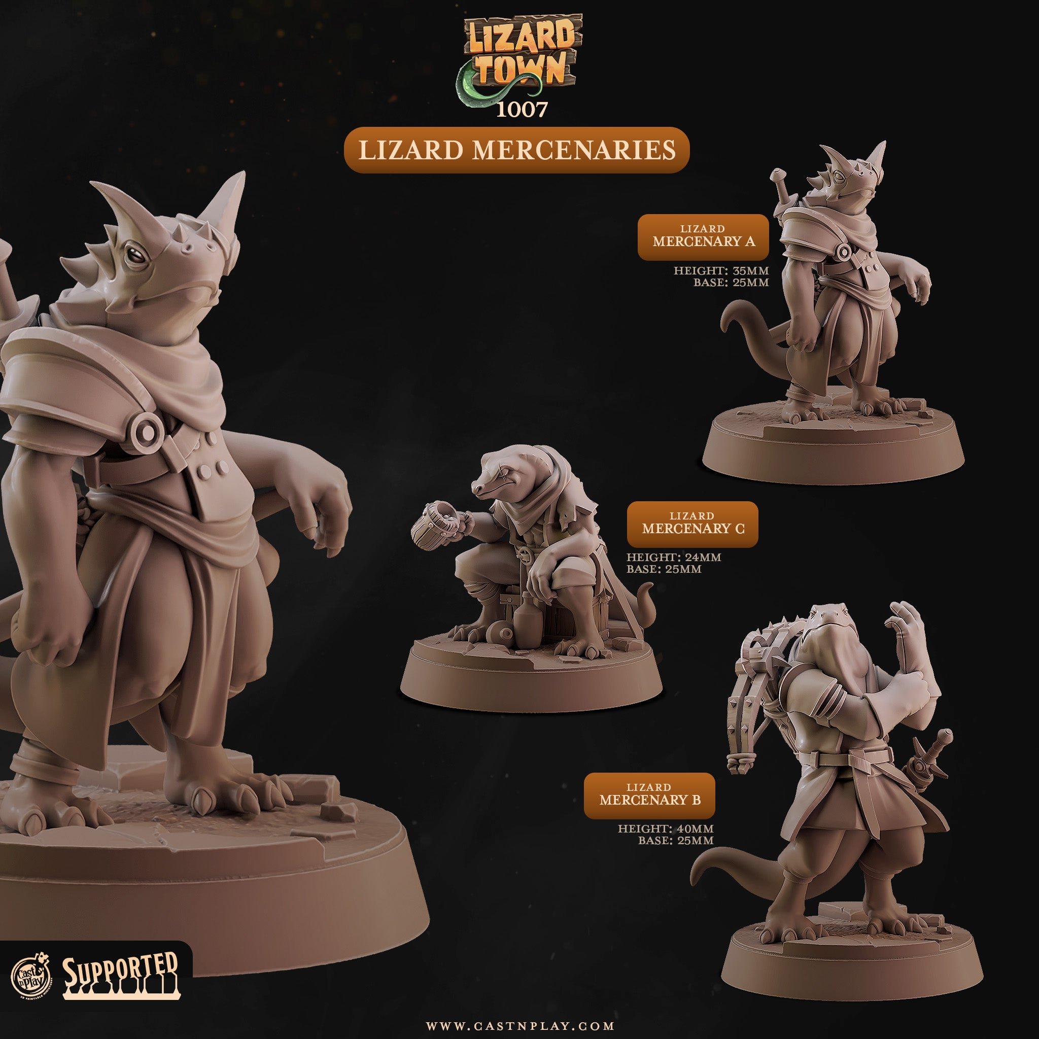 Owlfolk Allies - from the Woodland Heroes series by Cast n Play