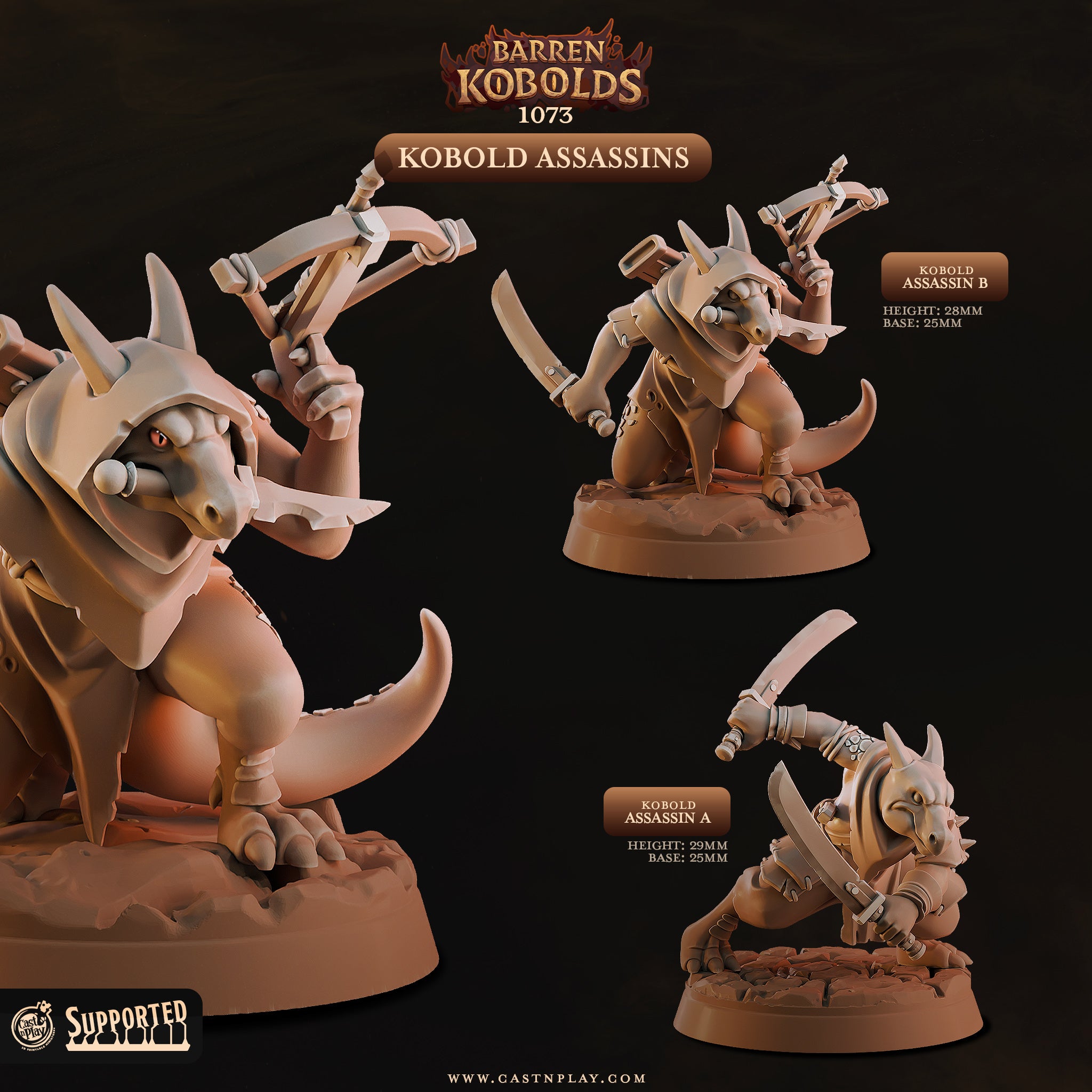 Kobold Assassins - Barren Kobolds - Cast n Play