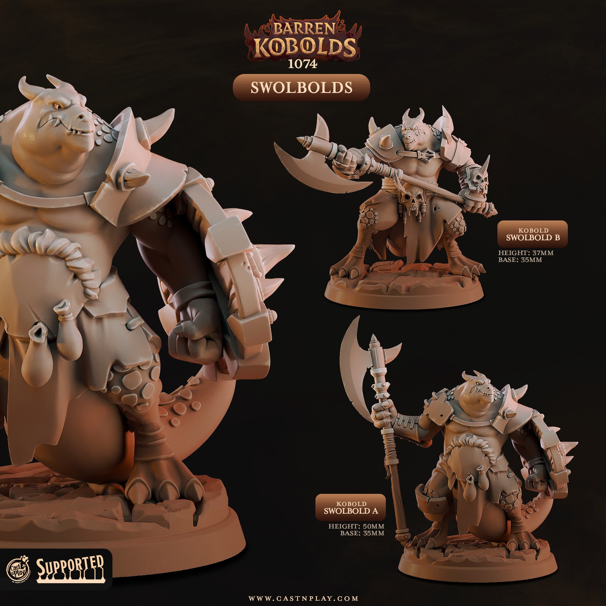 Swolbolds - Barren Kobolds - Cast n Play