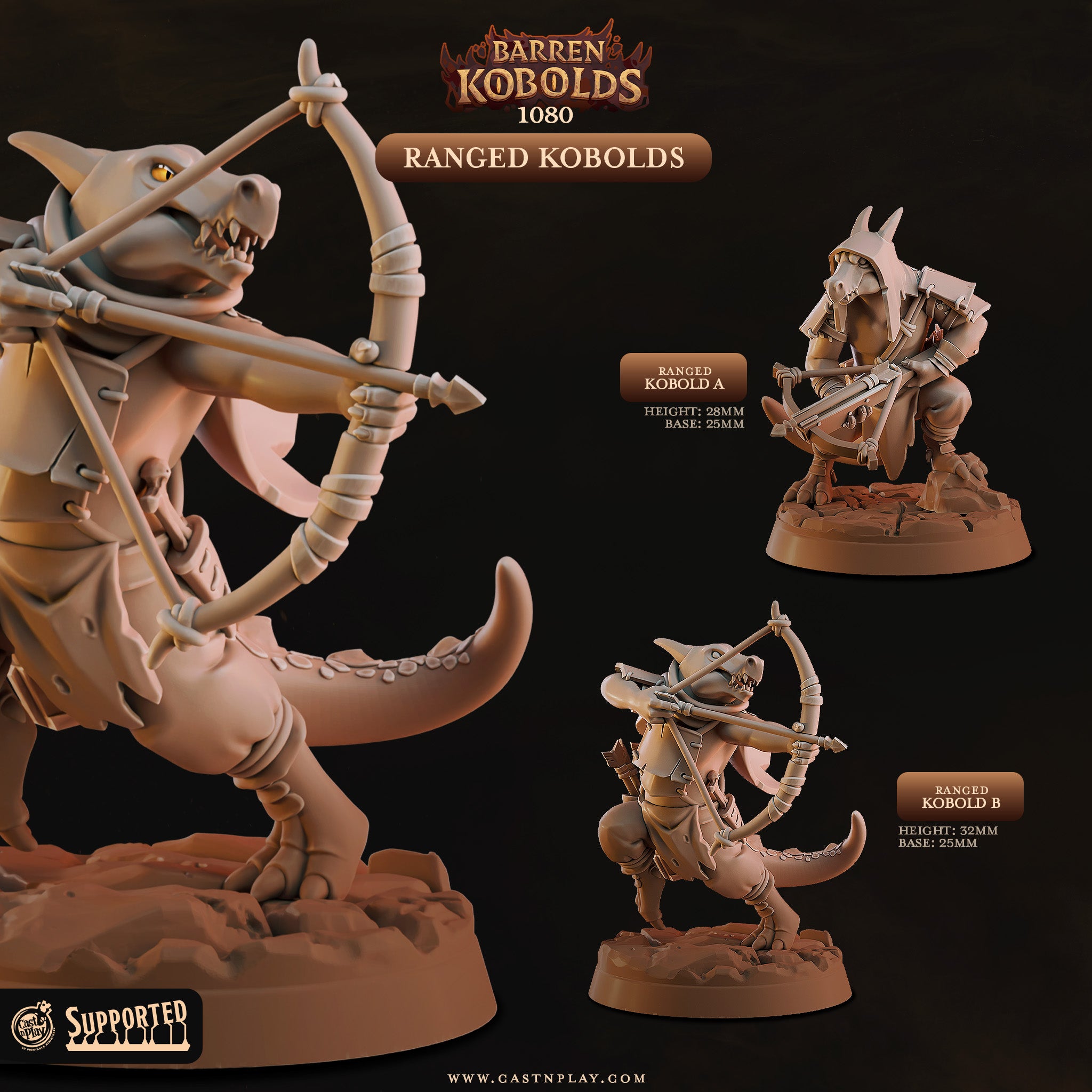 Ranged Kobolds - Barren Kobolds - Cast n Play