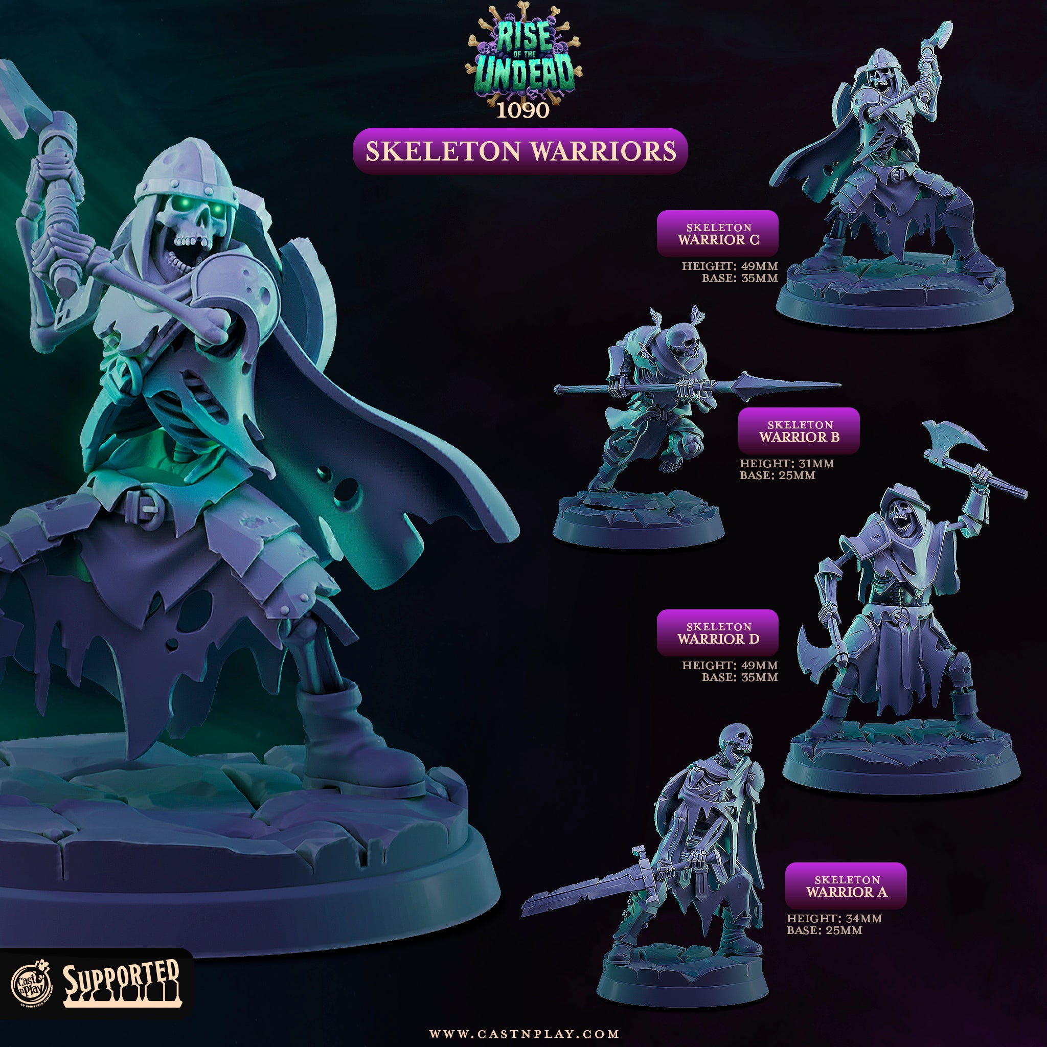 Skeleton Warriors - Rise of the Undead - Cast n Play