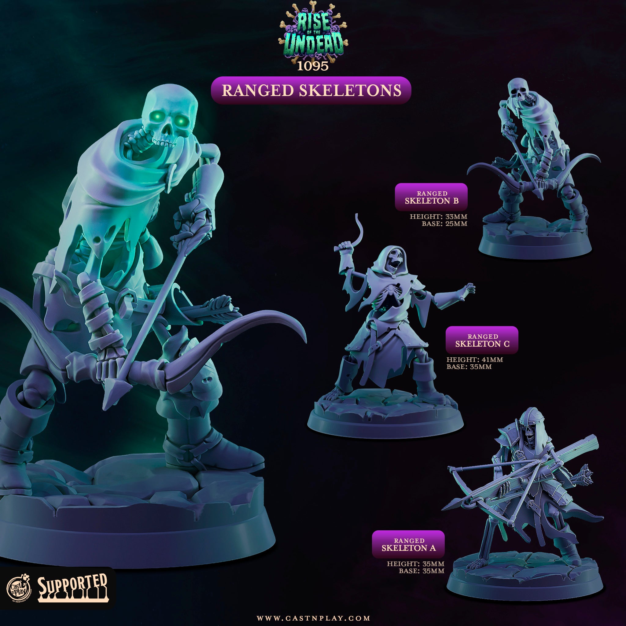 Ranged Skeletons - Rise of the Undead - Cast n Play