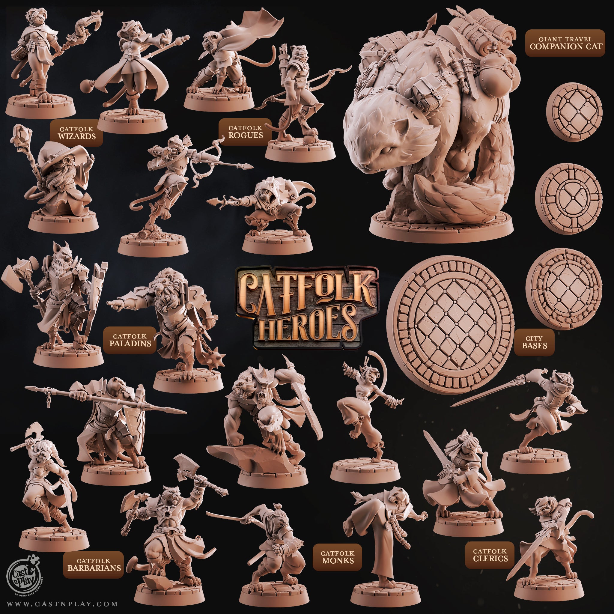 Cymbal Striker Bard - from the series The Ballad of the Rat Plague by Cast n Play