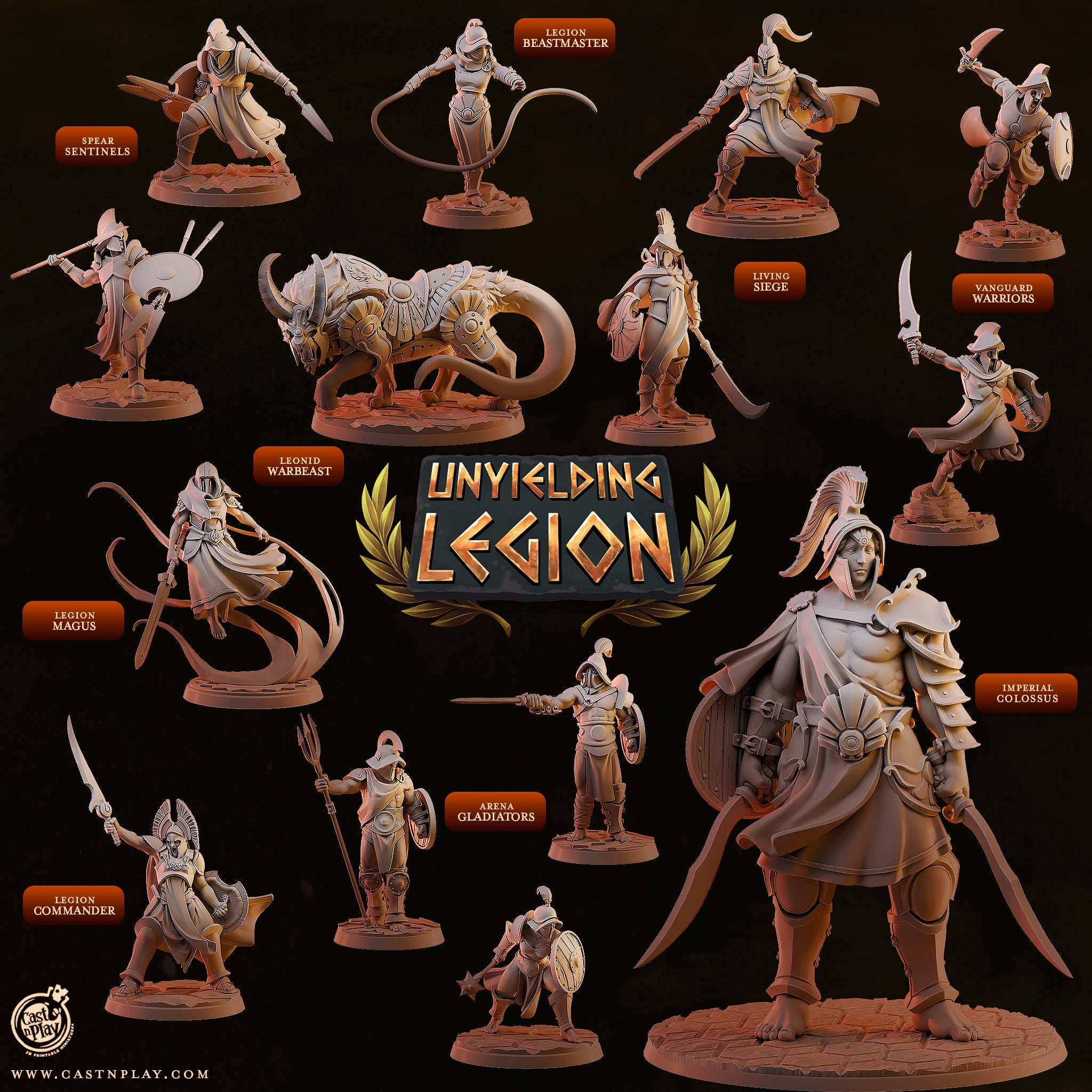 Arena Gladiators - Unyielding Legion - Cast n Play