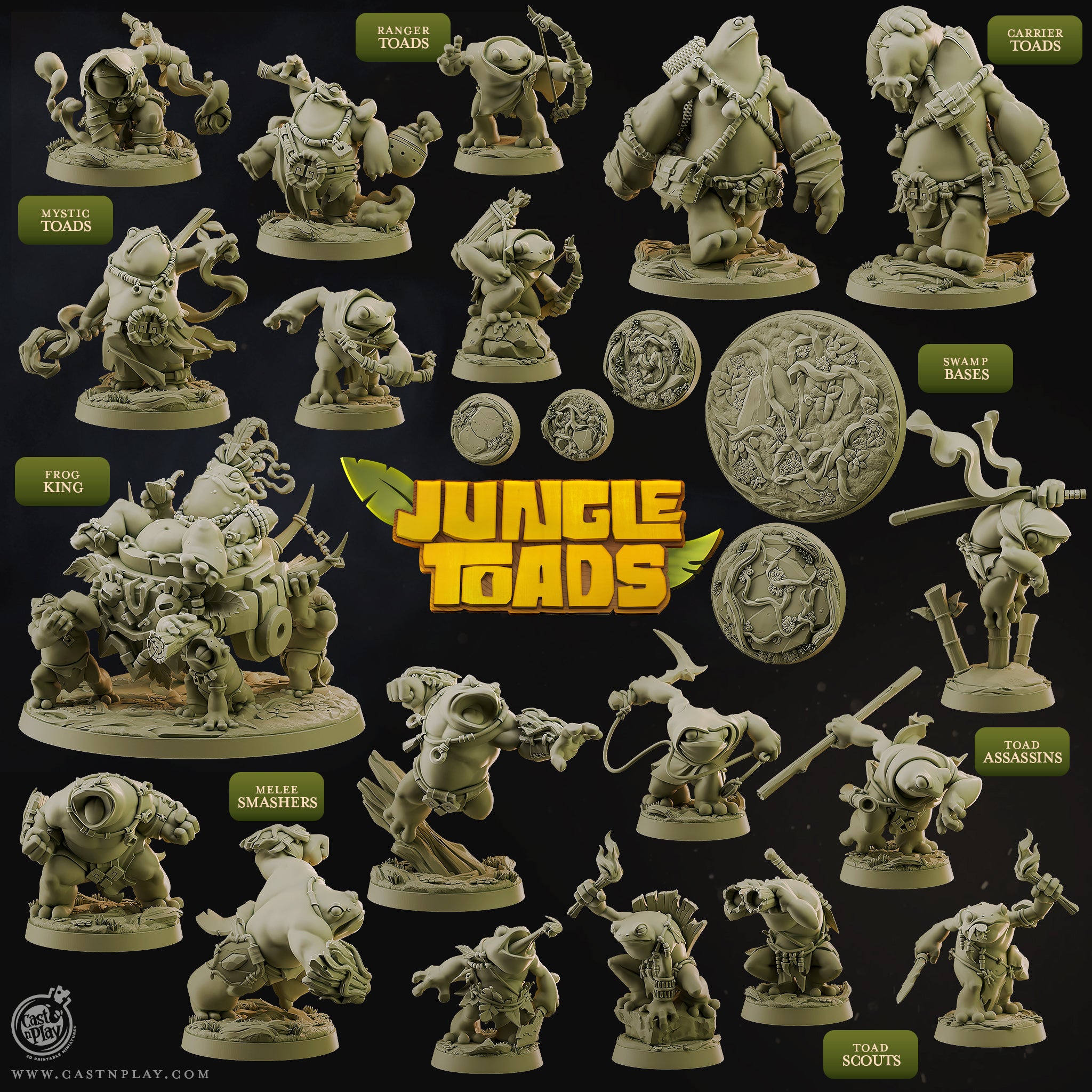 Carrier Toads - aus der Reihe Jungle Toads von Cast n Play
