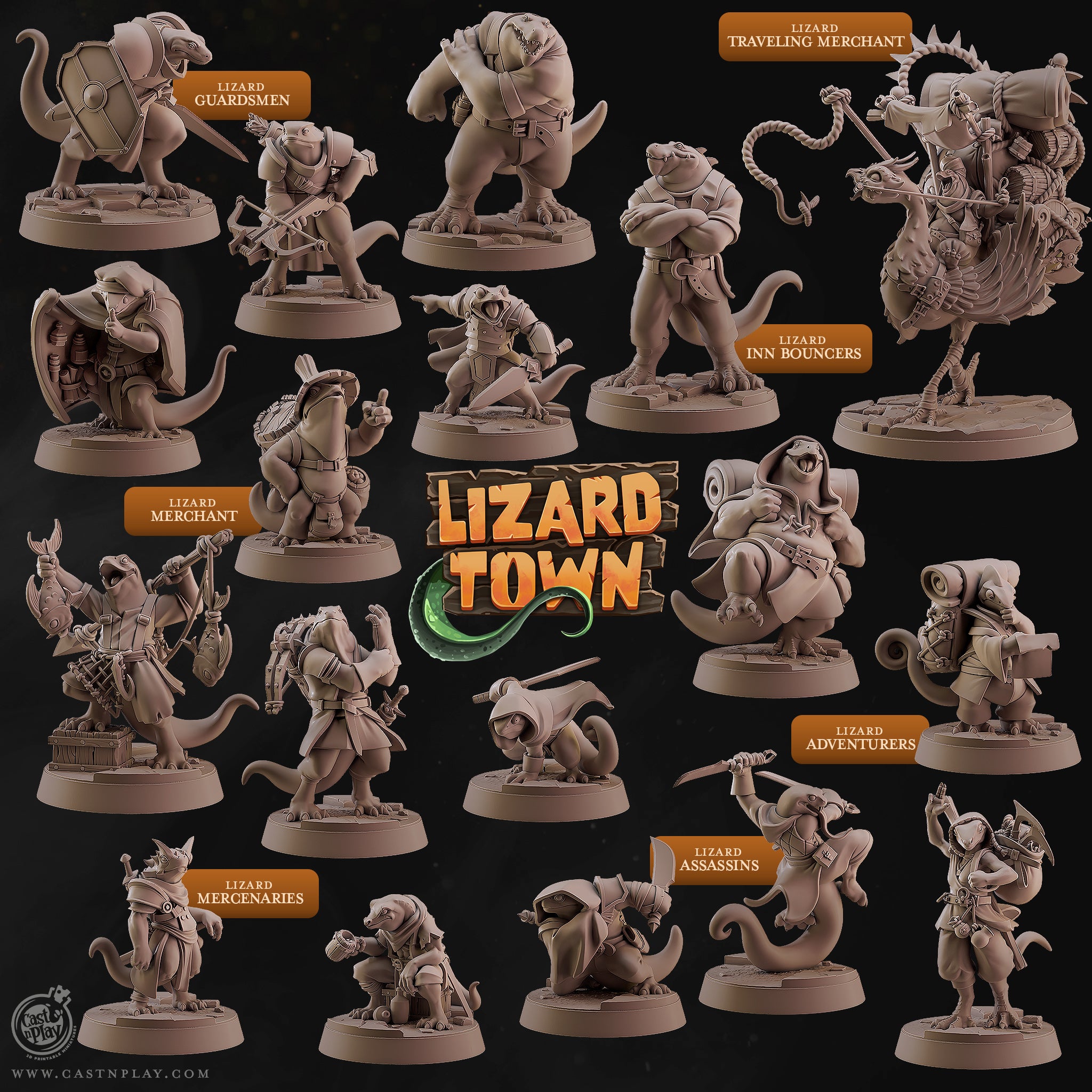 Owlfolk Allies - from the Woodland Heroes series by Cast n Play