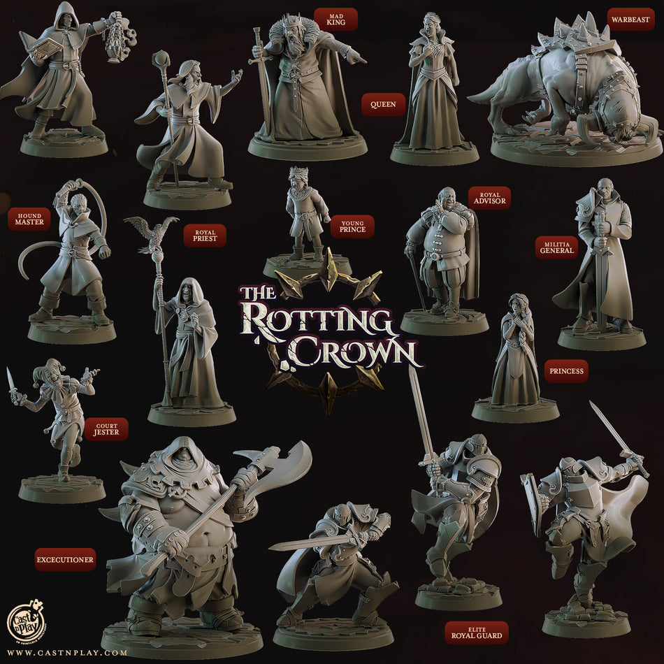 Mad King - The Rotting Crown - Cast n Play