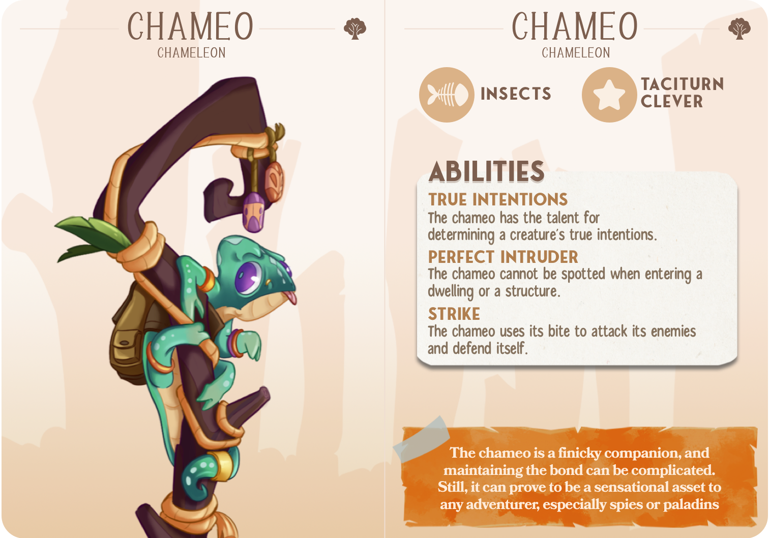 Chameleon - Climbers - Chameo - Animal Companions by Cornelia - Cast n Play