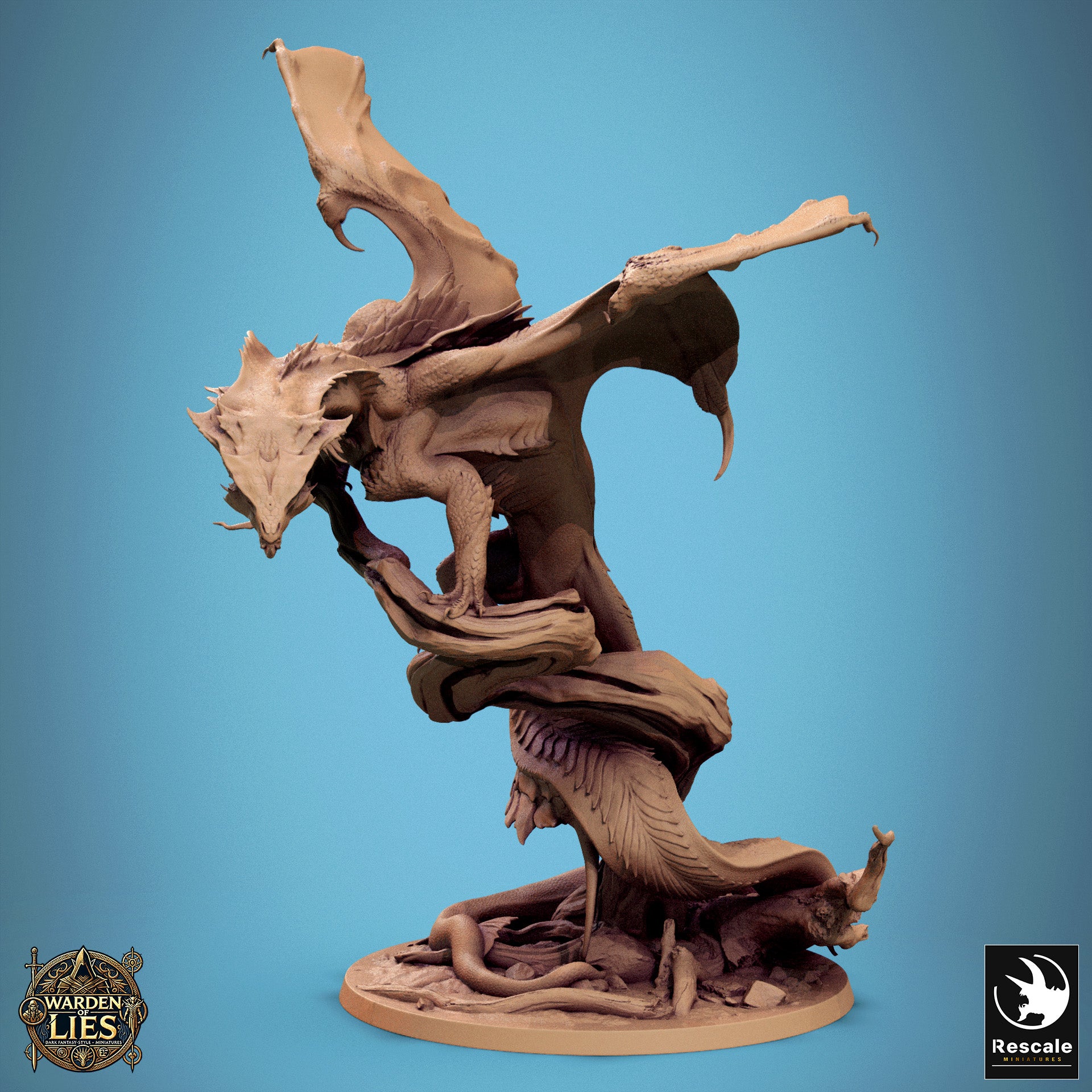 Chromatic Green Dragon Stance - aus der Reihe Warden of Lies von Rescale Miniatures