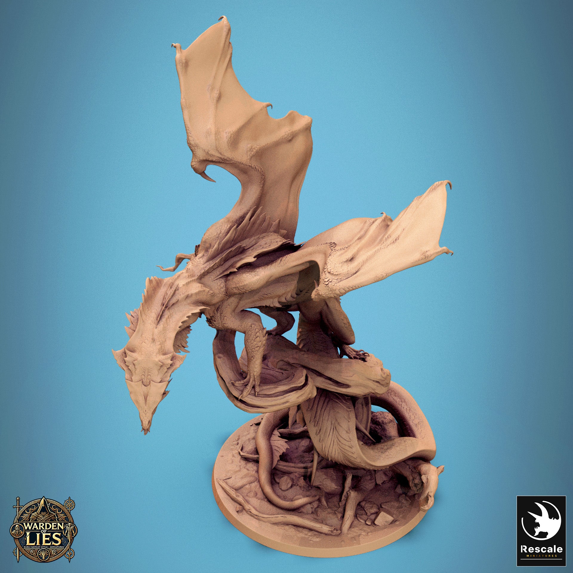 Chromatic Green Dragon Stance - aus der Reihe Warden of Lies von Rescale Miniatures