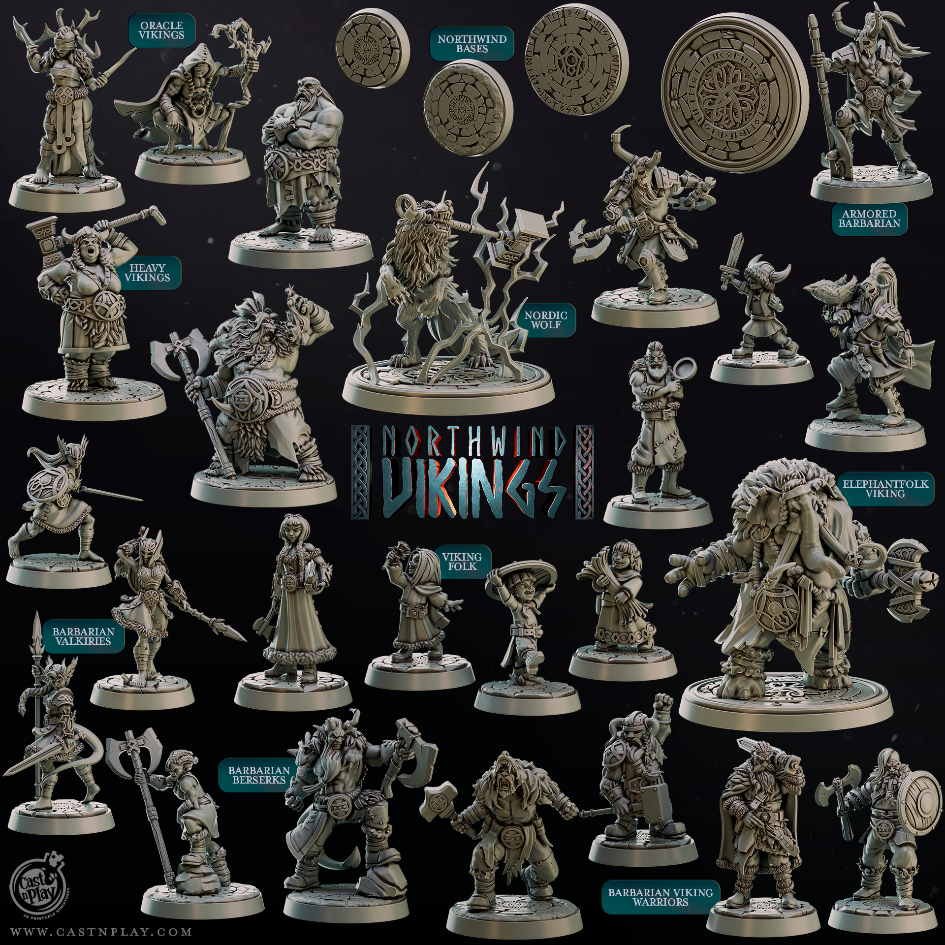 Nordic Wolf - Northwind Vikings - Cast n Play