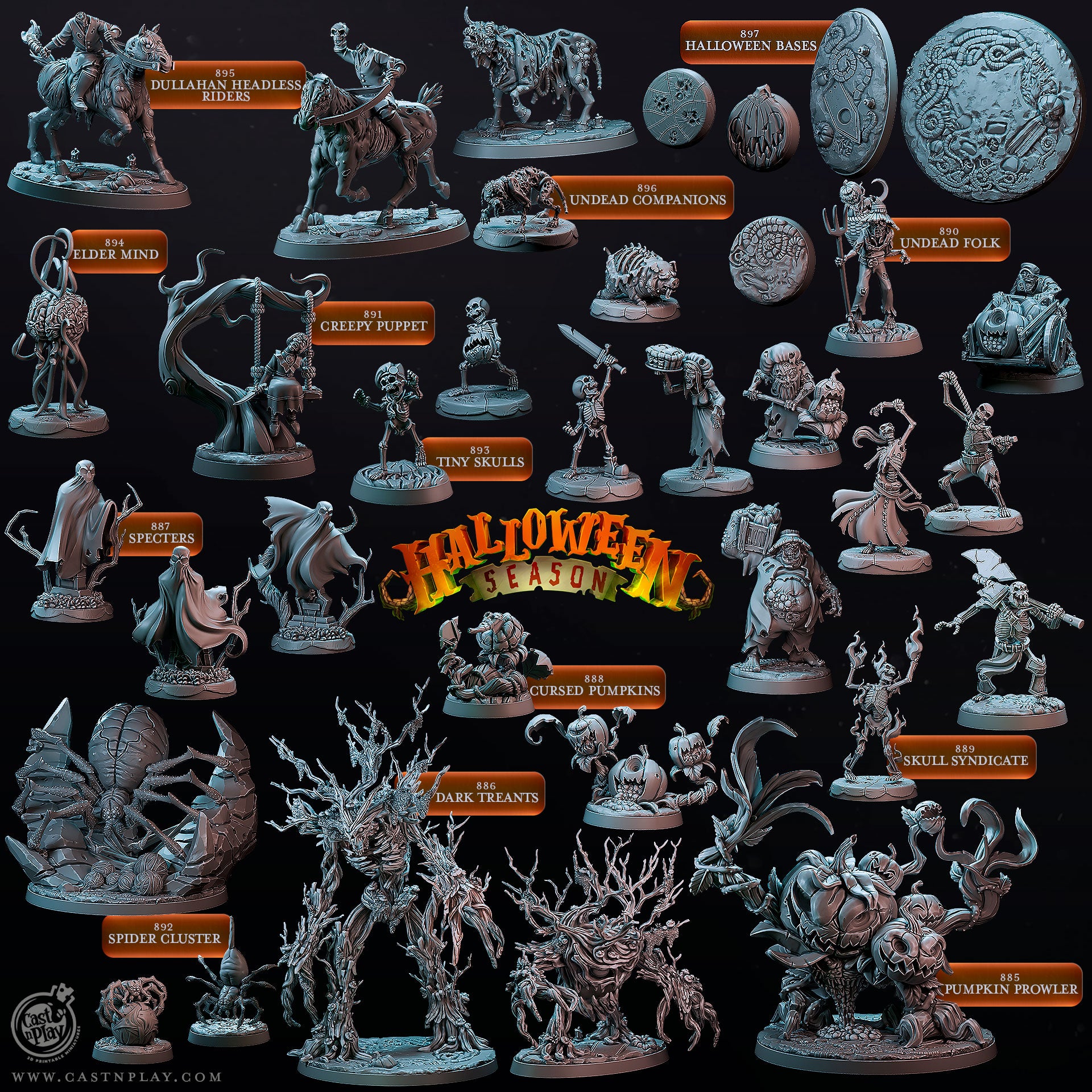 Tiny Terrors - Halloween Season - Cast n Play