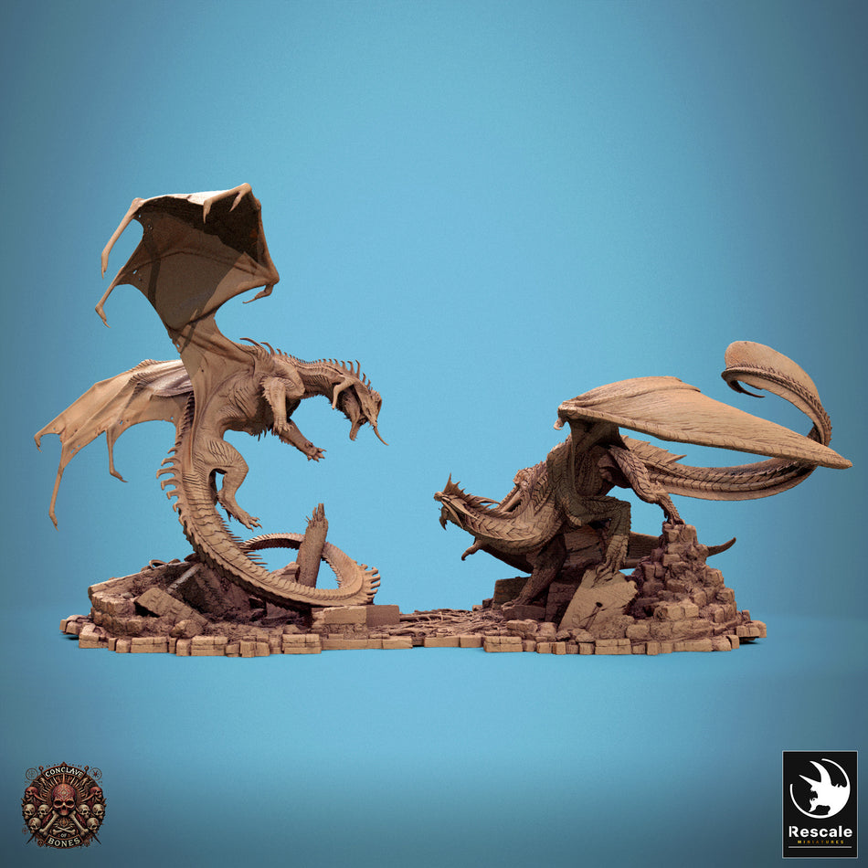 Silver Dragon - aus der Reihe Conclave of Bones von Rescale Miniatures