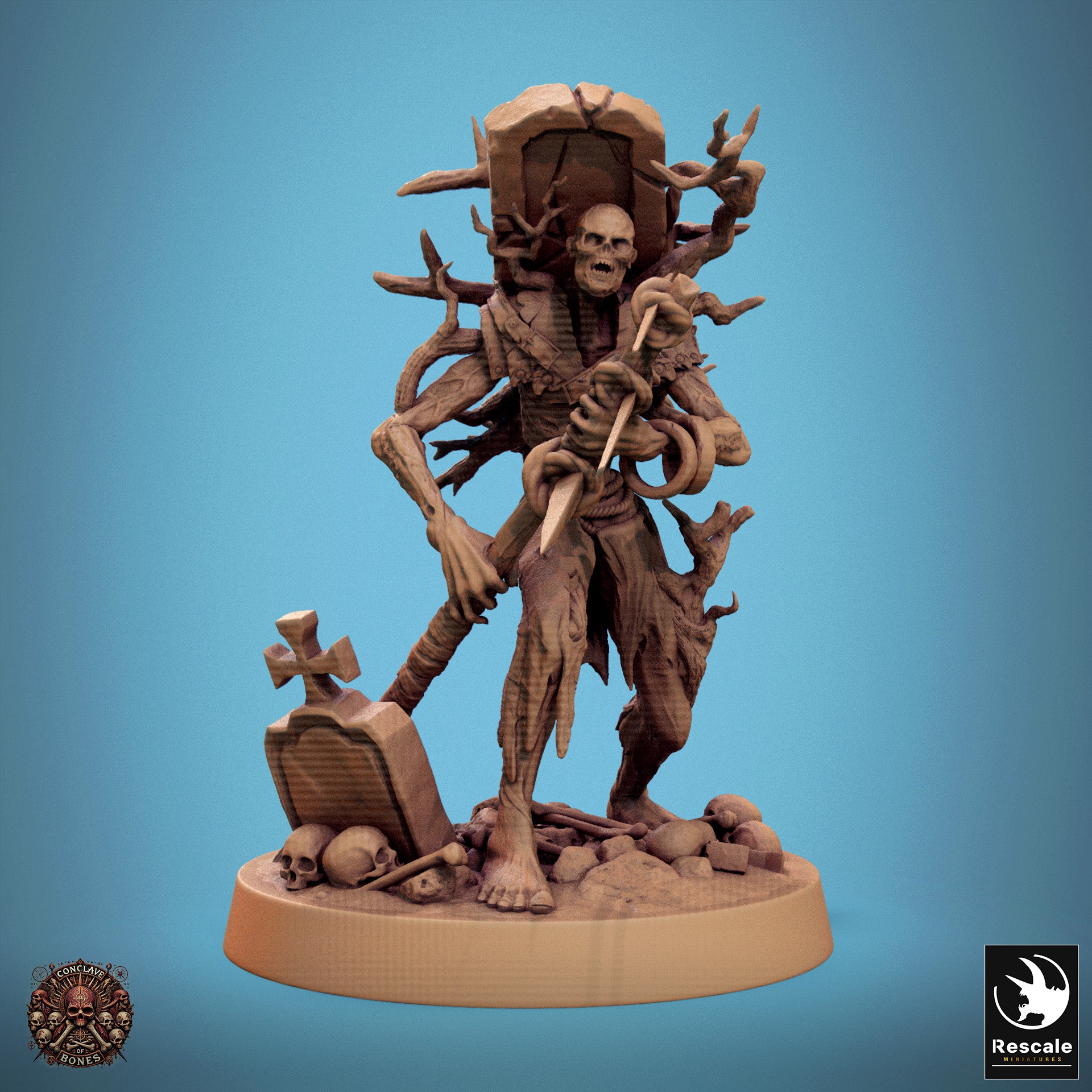 Zombie - aus der Reihe Conclave of Bones von Rescale Miniatures