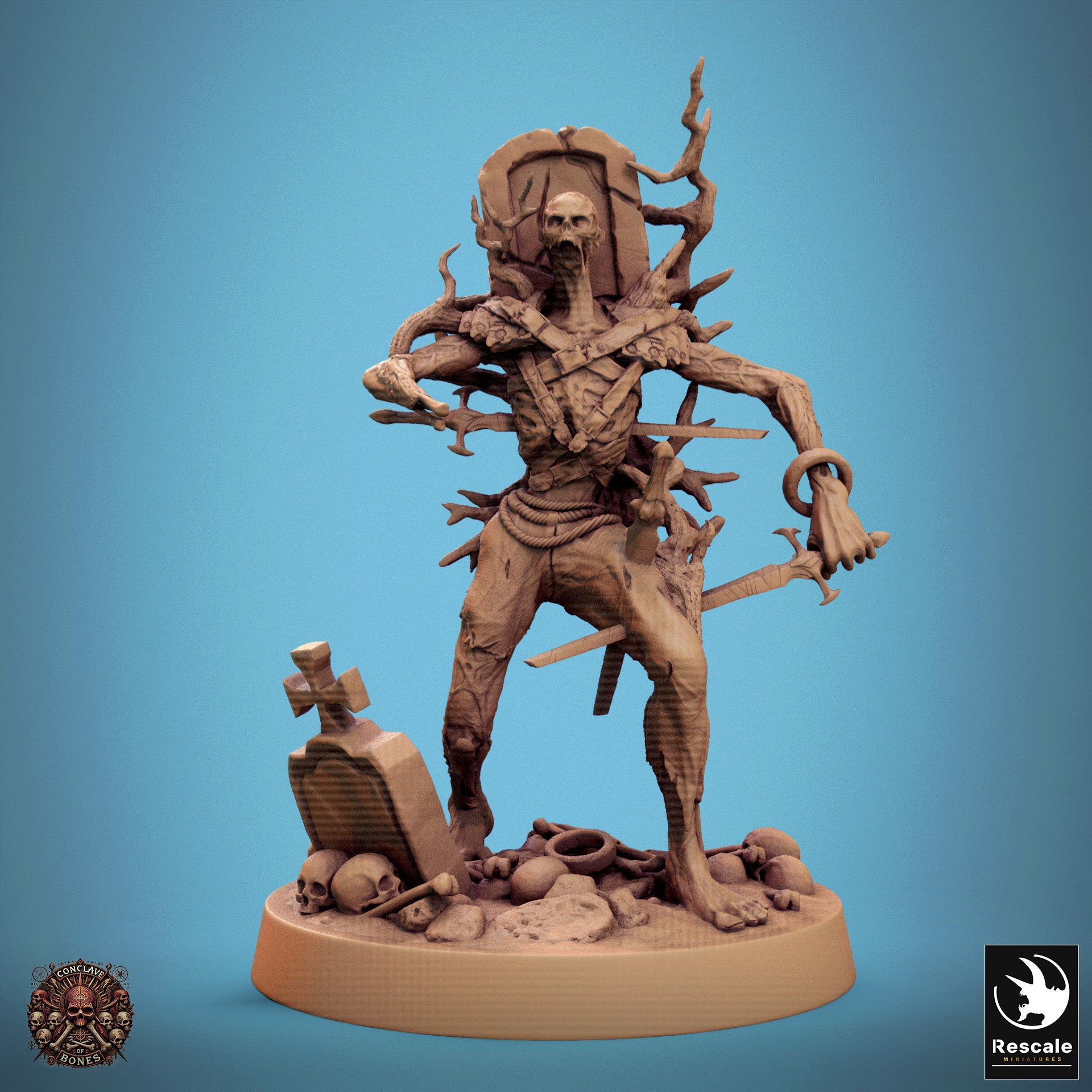 Zombie - aus der Reihe Conclave of Bones von Rescale Miniatures
