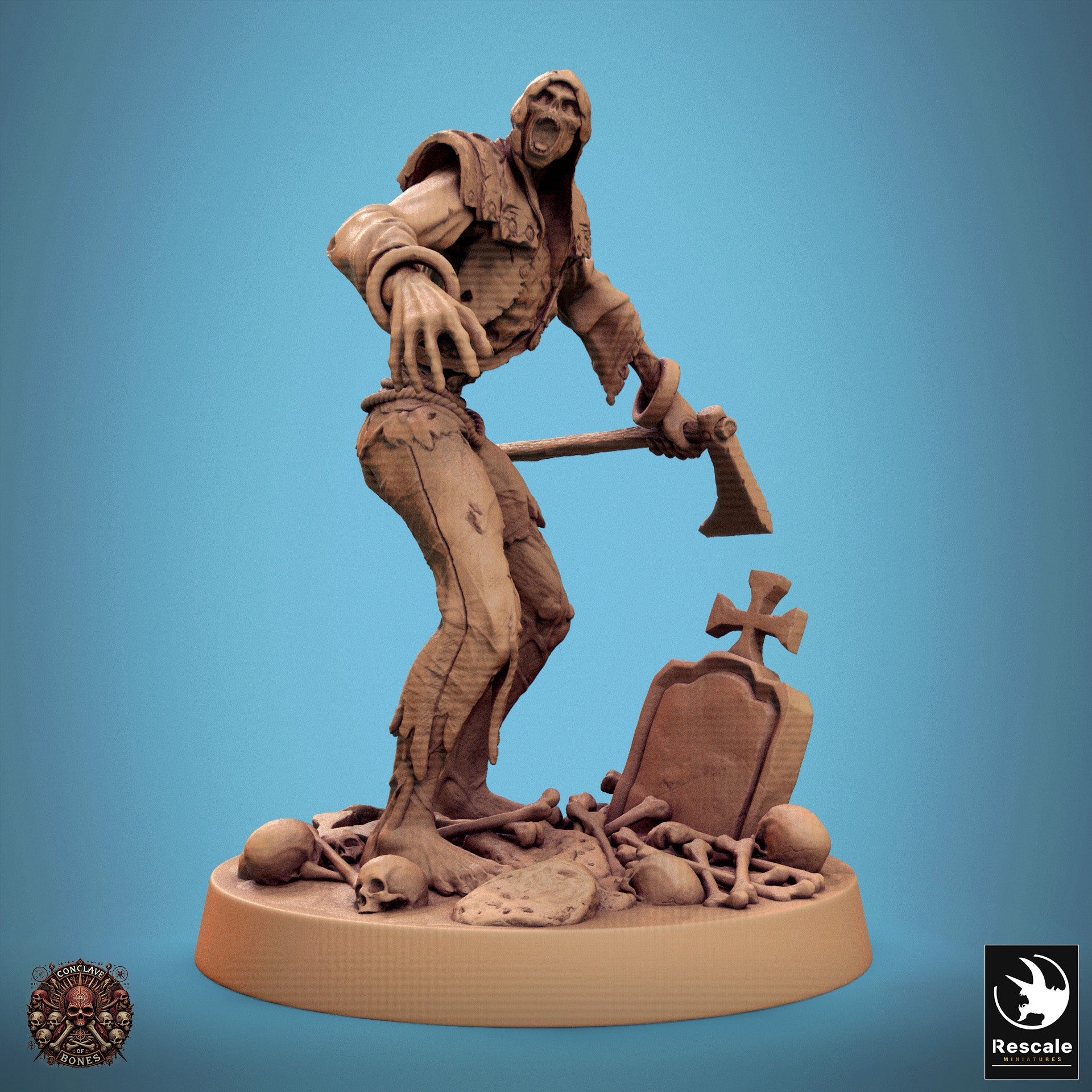 Zombie - aus der Reihe Conclave of Bones von Rescale Miniatures