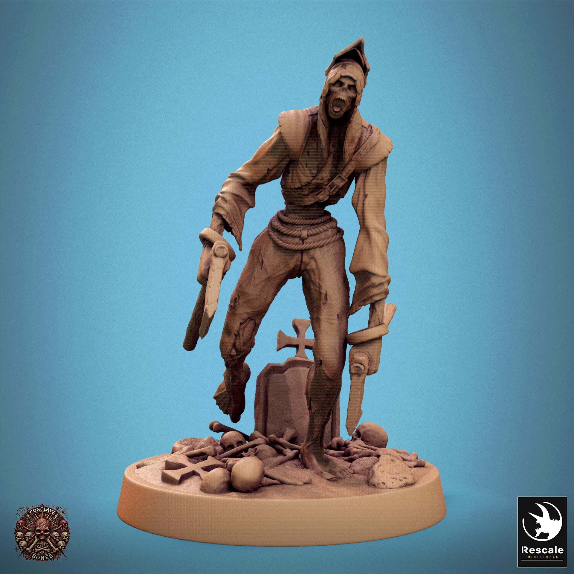 Zombie - aus der Reihe Conclave of Bones von Rescale Miniatures