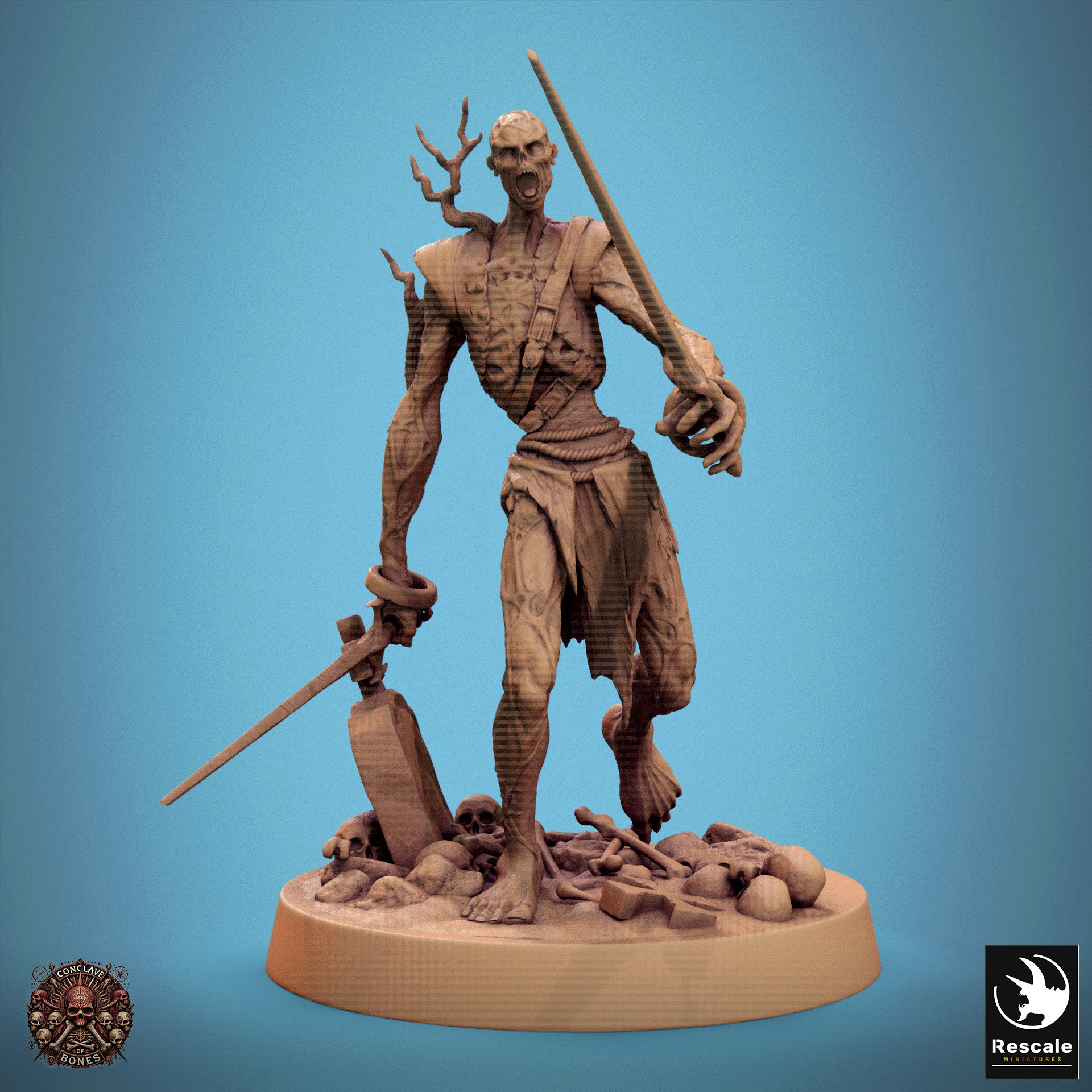 Zombie - aus der Reihe Conclave of Bones von Rescale Miniatures