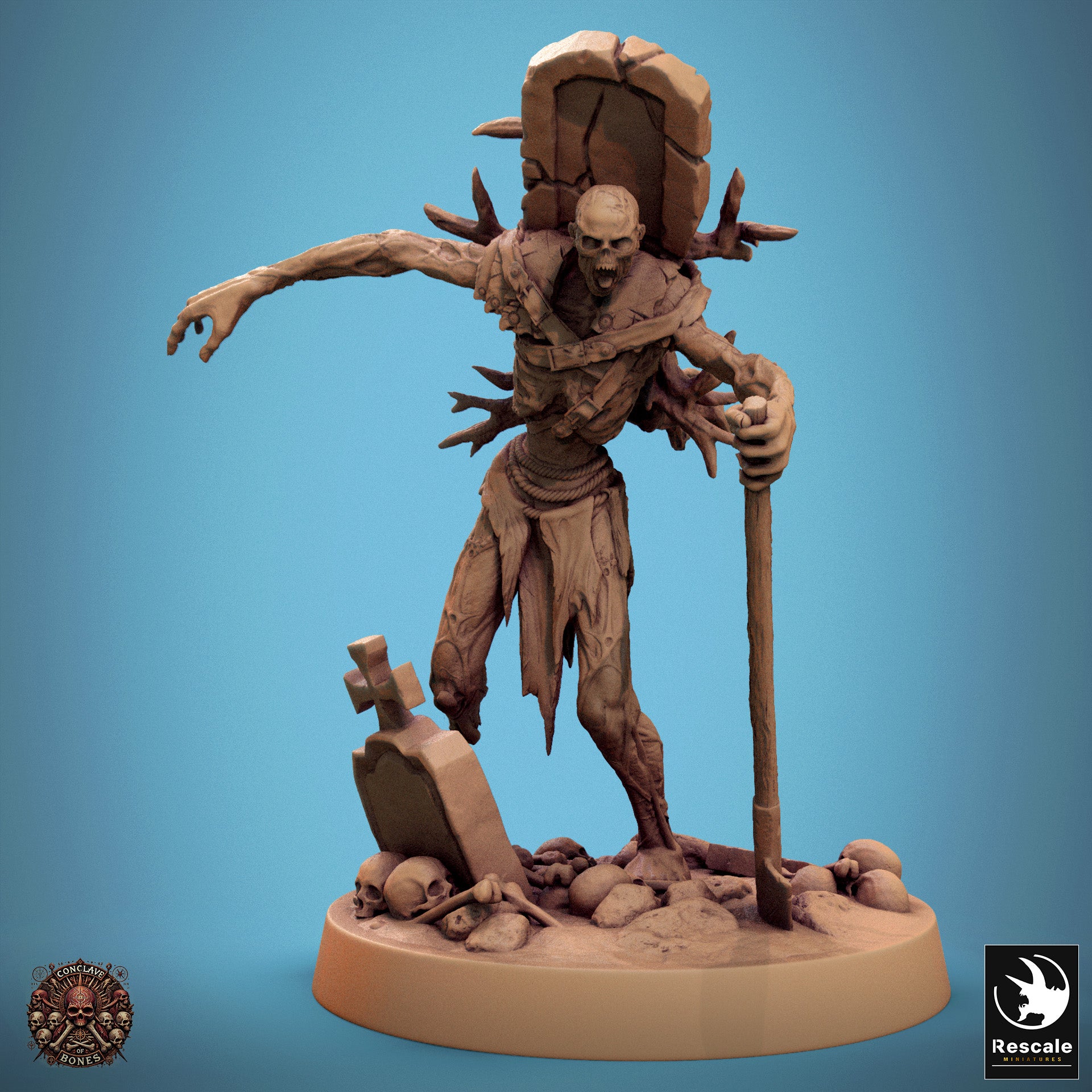 Zombie - aus der Reihe Conclave of Bones von Rescale Miniatures