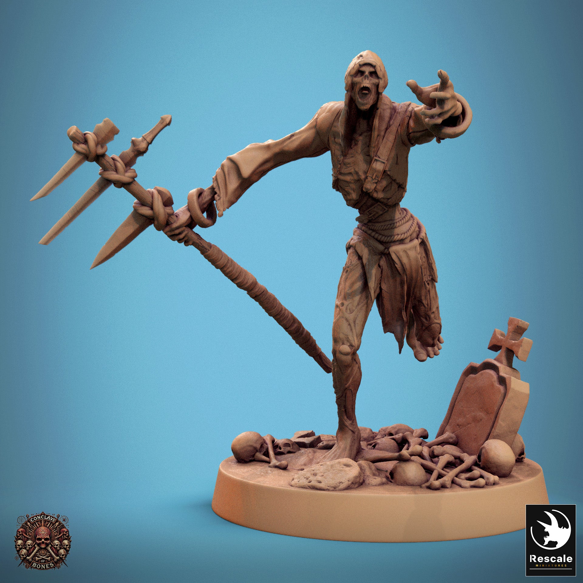 Zombie - aus der Reihe Conclave of Bones von Rescale Miniatures