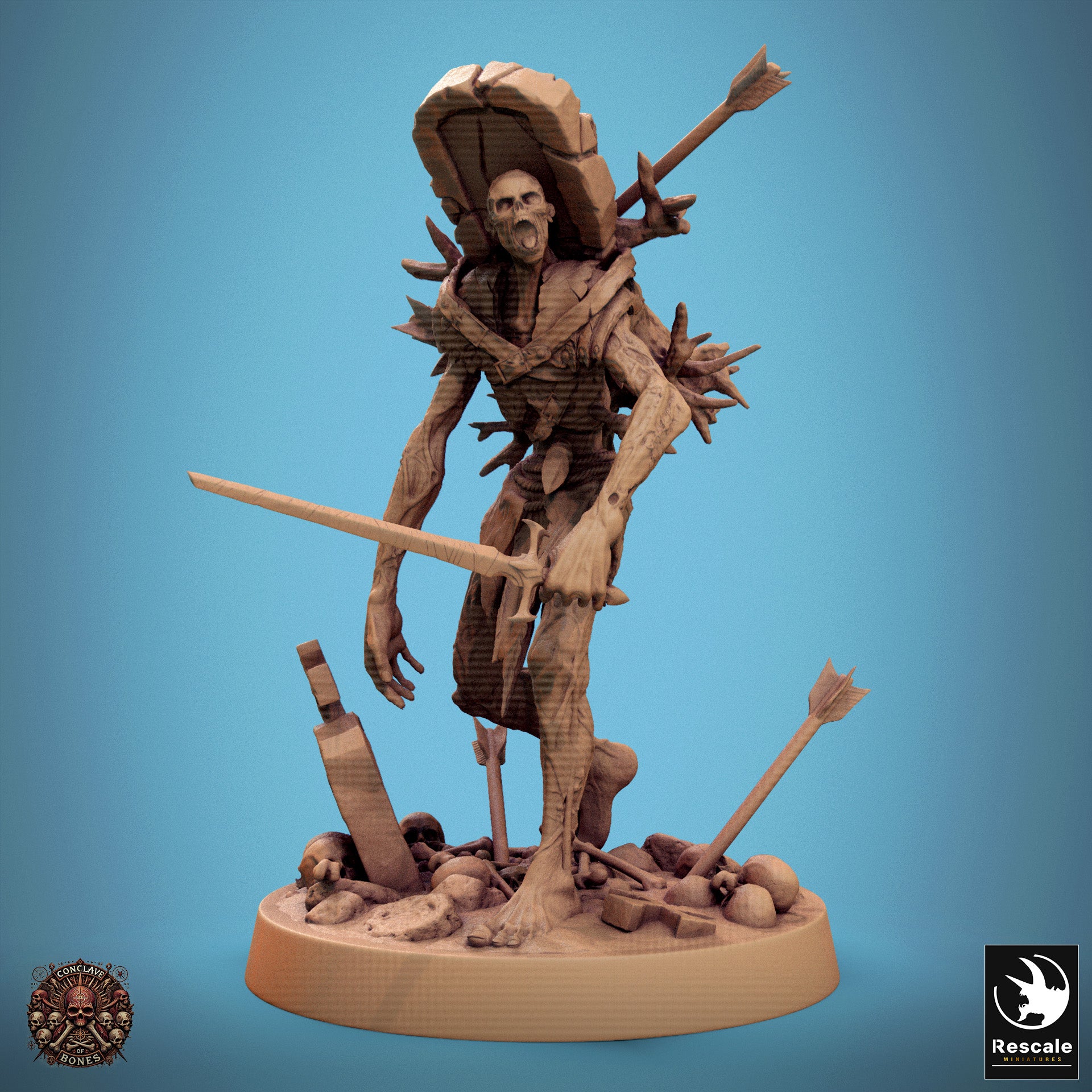 Zombie - aus der Reihe Conclave of Bones von Rescale Miniatures