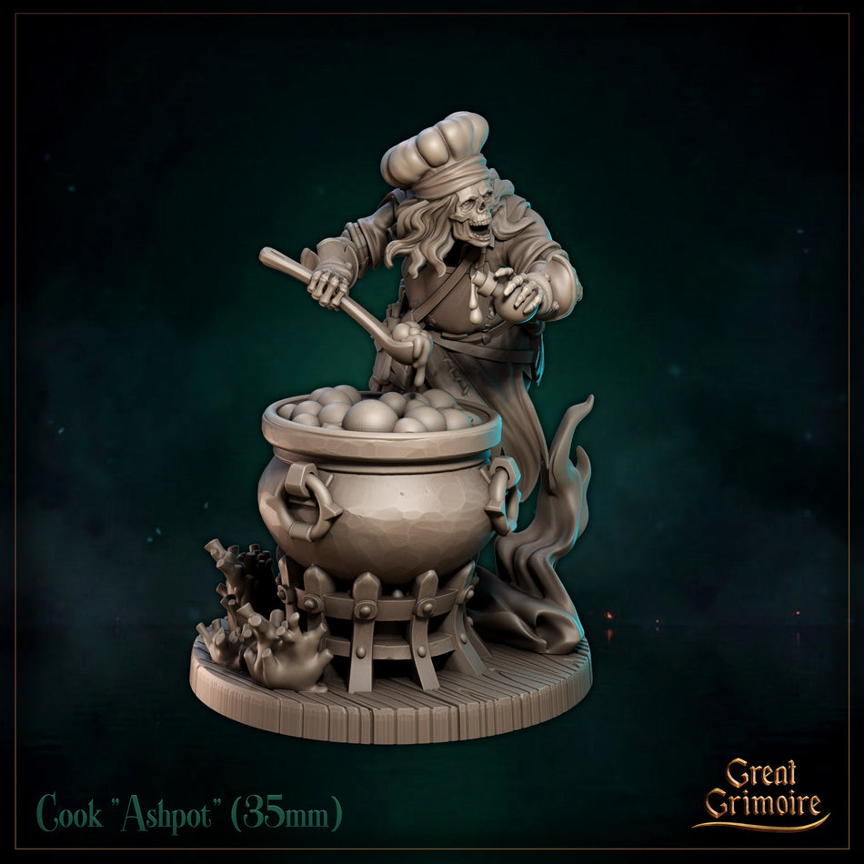 Cook Ashpot - Black Tidelight - Great Grimoire