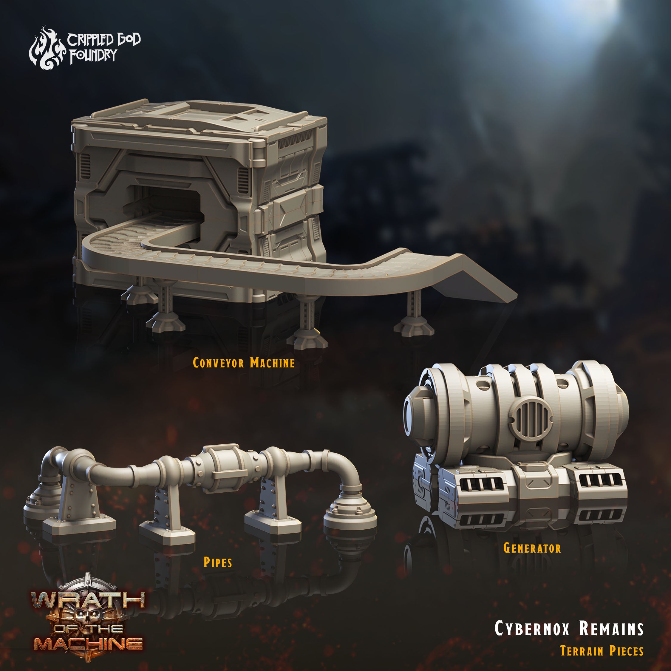 Cybernox Remains Scenery - aus der Reihe Wrath of the Machine von Crippled God Foundry