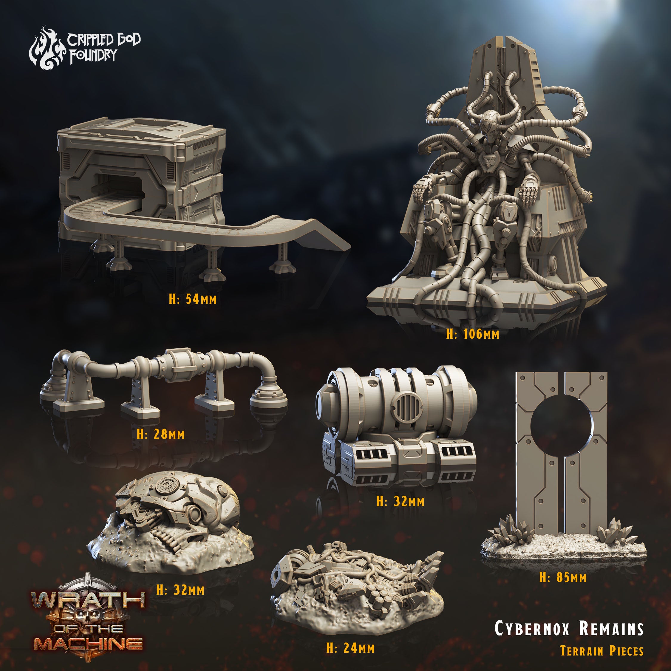 Cybernox Remains Scenery - aus der Reihe Wrath of the Machine von Crippled God Foundry