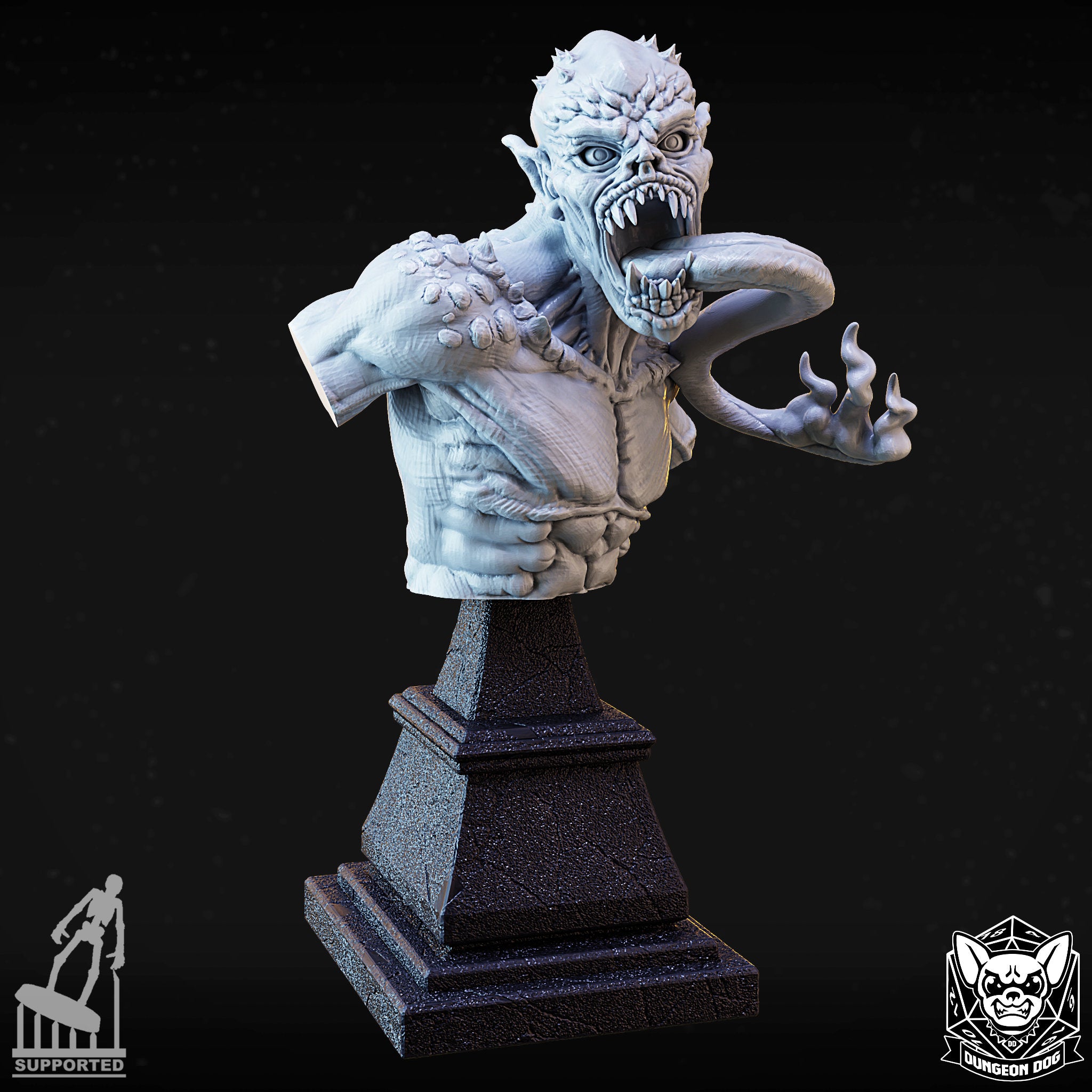 Abyssal Ghoul Bust - Dungeon Dog