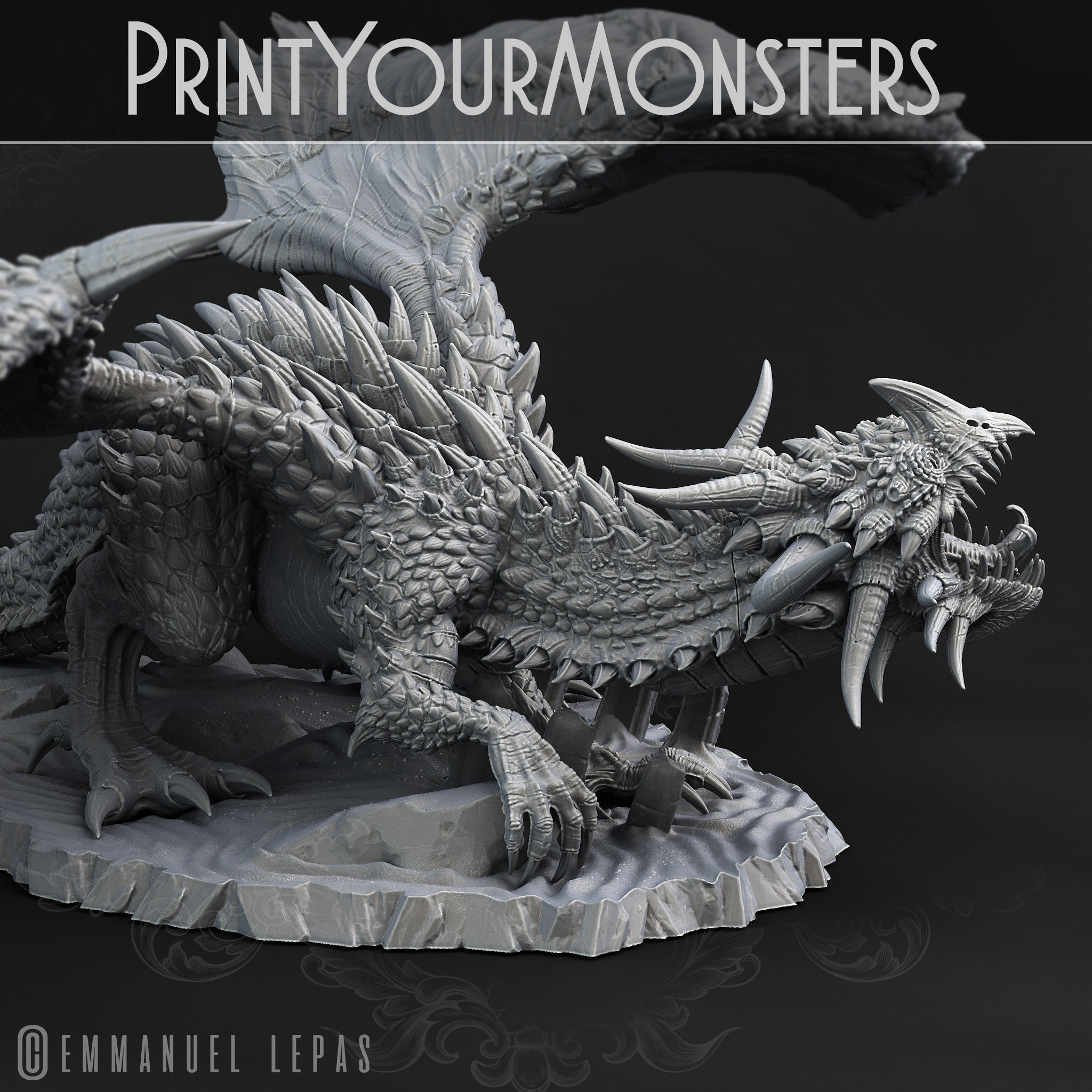 Desert Dragon - Desert Orcs - Print Your Monsters