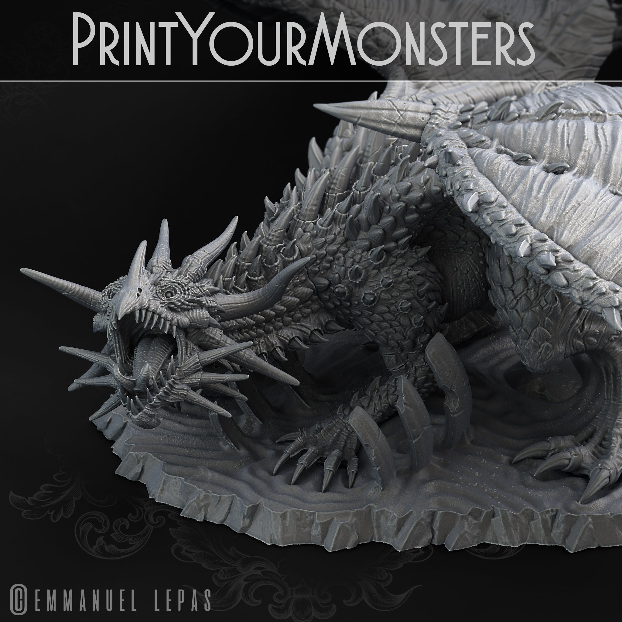 Desert Dragon - Desert Orcs - Print Your Monsters