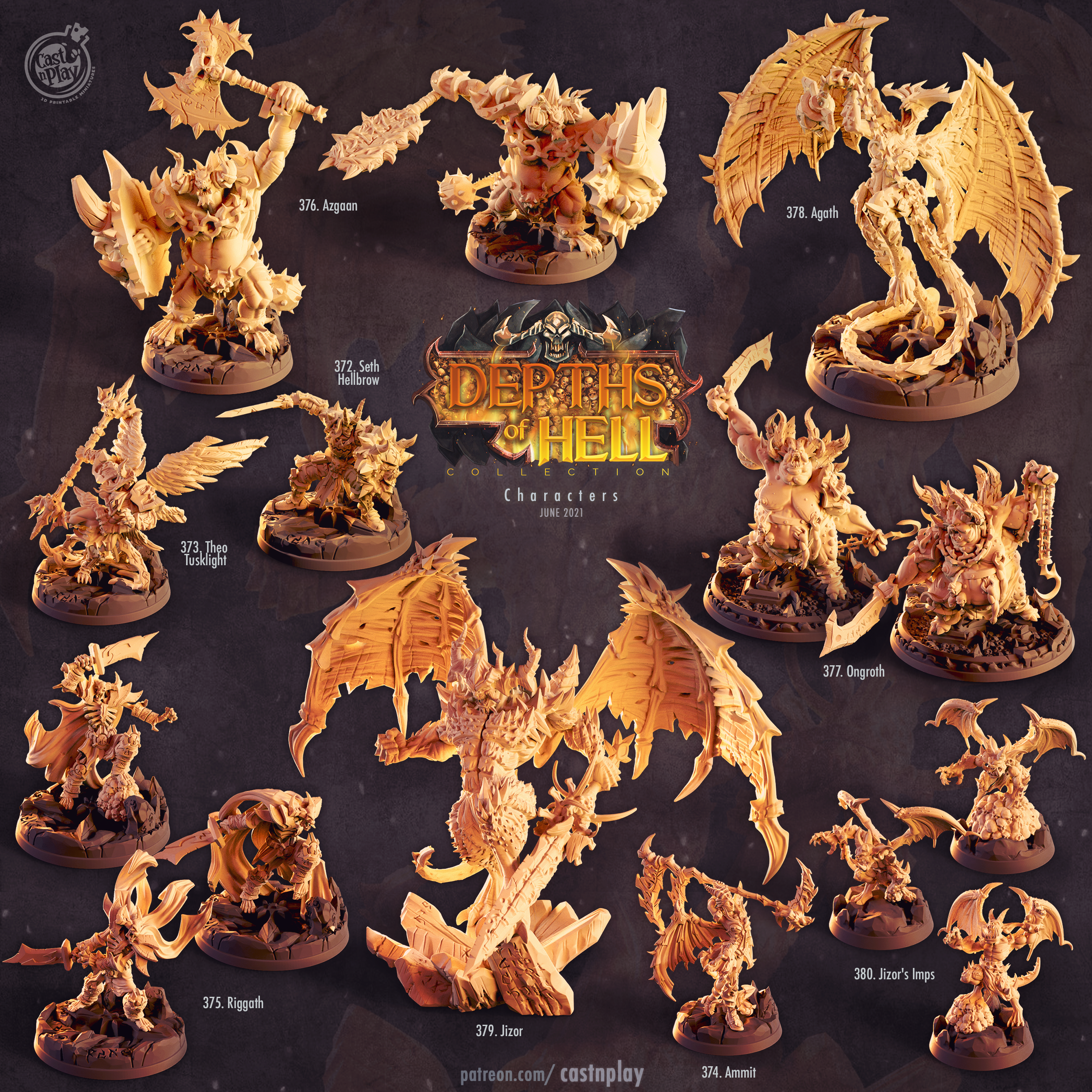 Theo Tusklight - Depths of Hell - Cast n Play