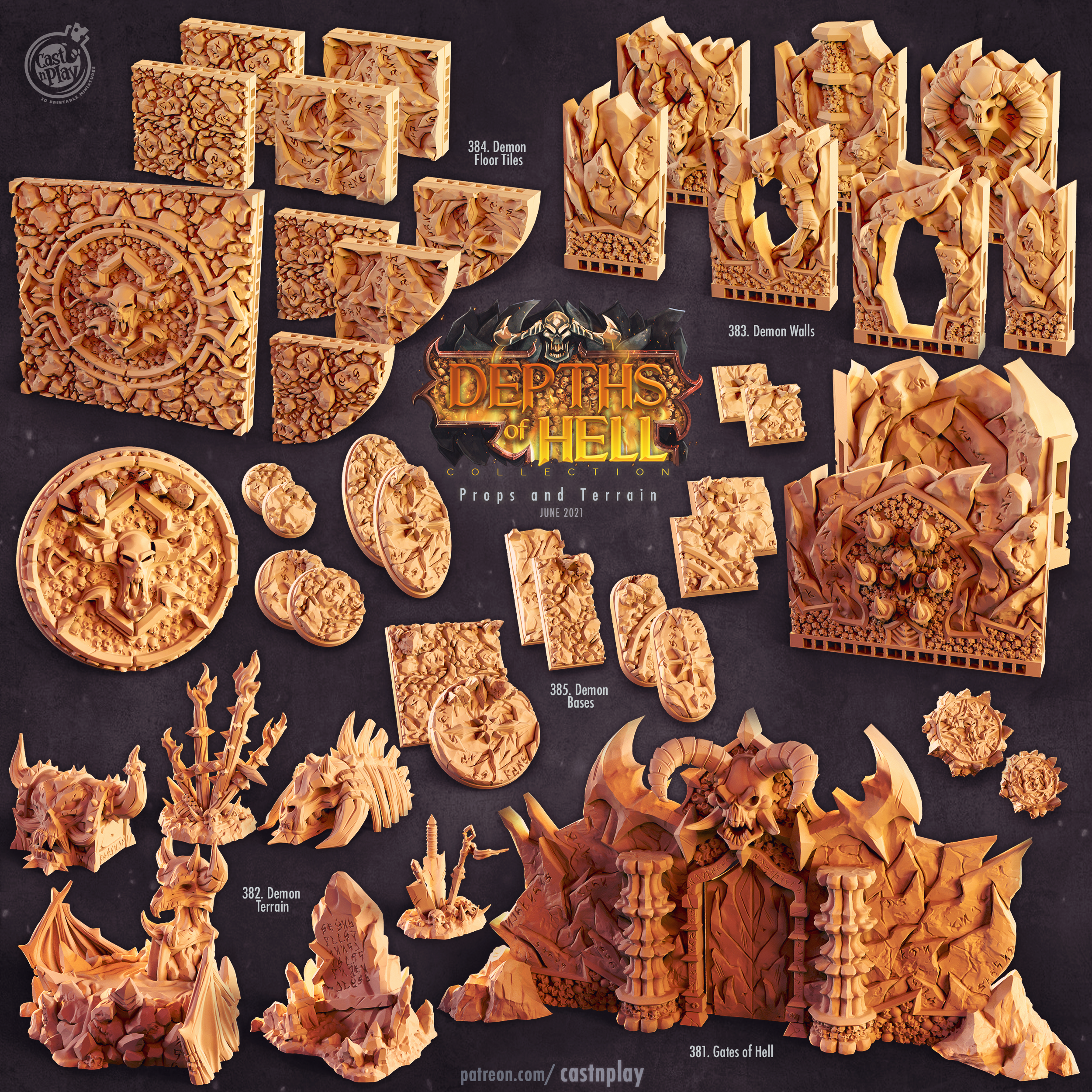 Demon Terrain - aus der Reihe Depths of Hell von Cast n Play