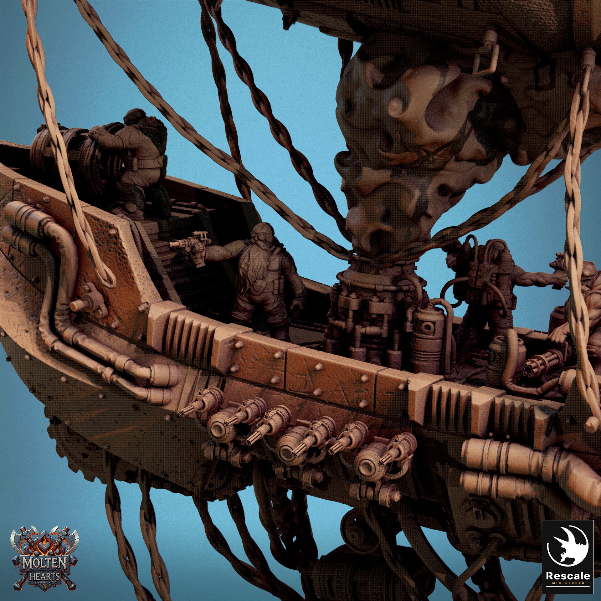 Drakarion Airship - aus der Reihe Molten Hearts von Rescale Miniatures