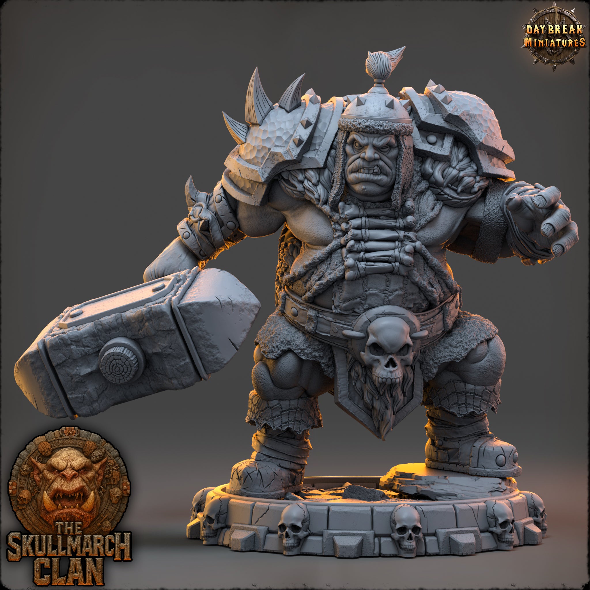 Ogres - de la série Les Ogres Mammouths de la Montagne du Crâne par Daybreak Miniatures