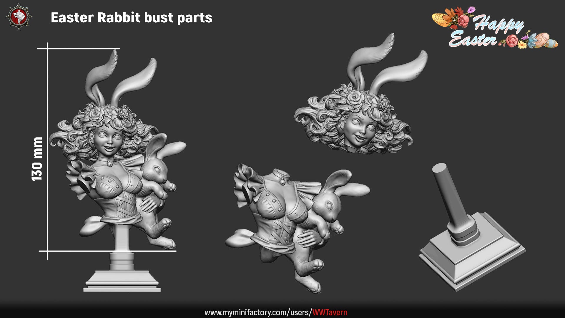 Easter Rabbit - Bust aus der Reihe Happy Easter von White Werewolf Tavern