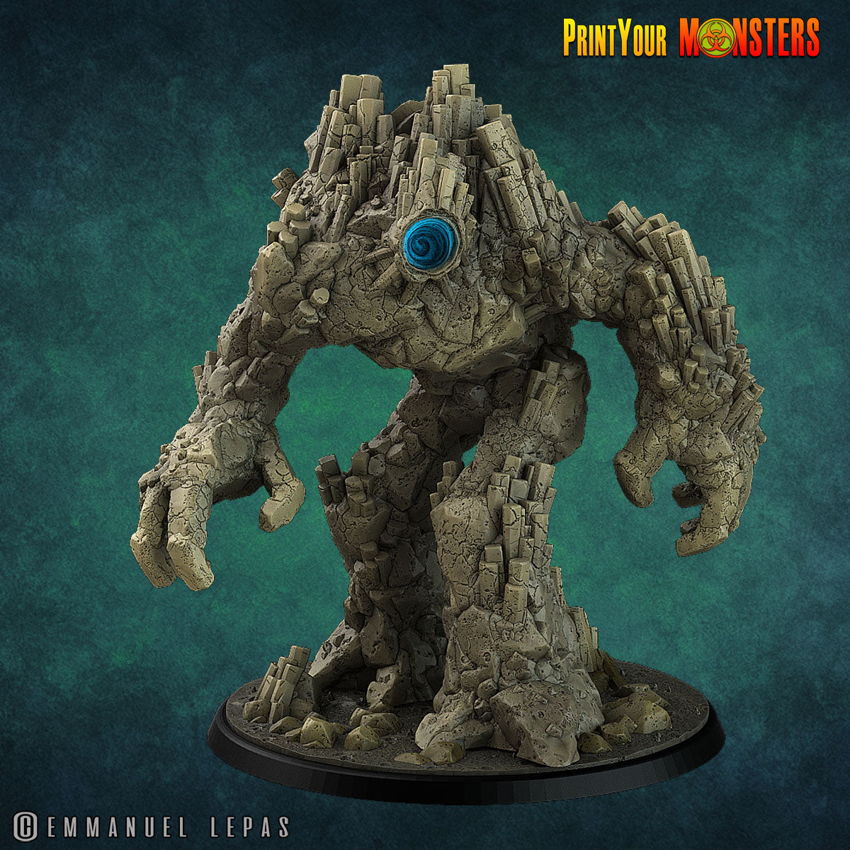 Basalt Earth Elemental - aus der Reihe Basalt Pack von Print Your Monsters